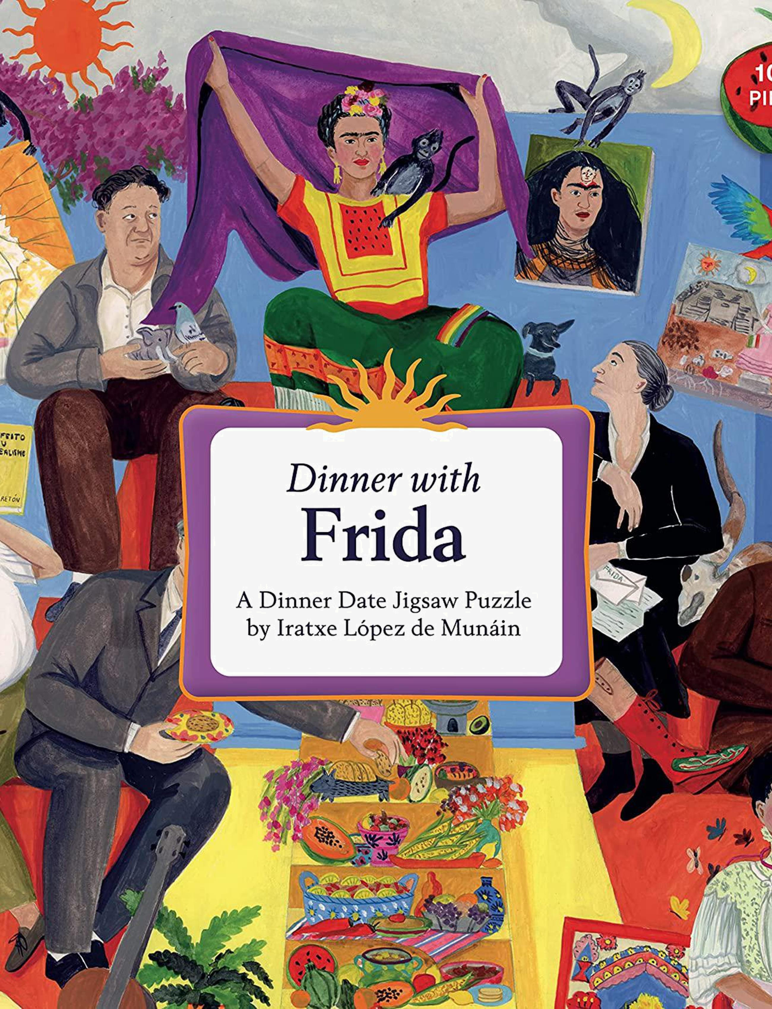 New Mags Dinner With Frida, 27X 27X 5 cm, Multi/patterned, Dekoration > Bøger, Unisex