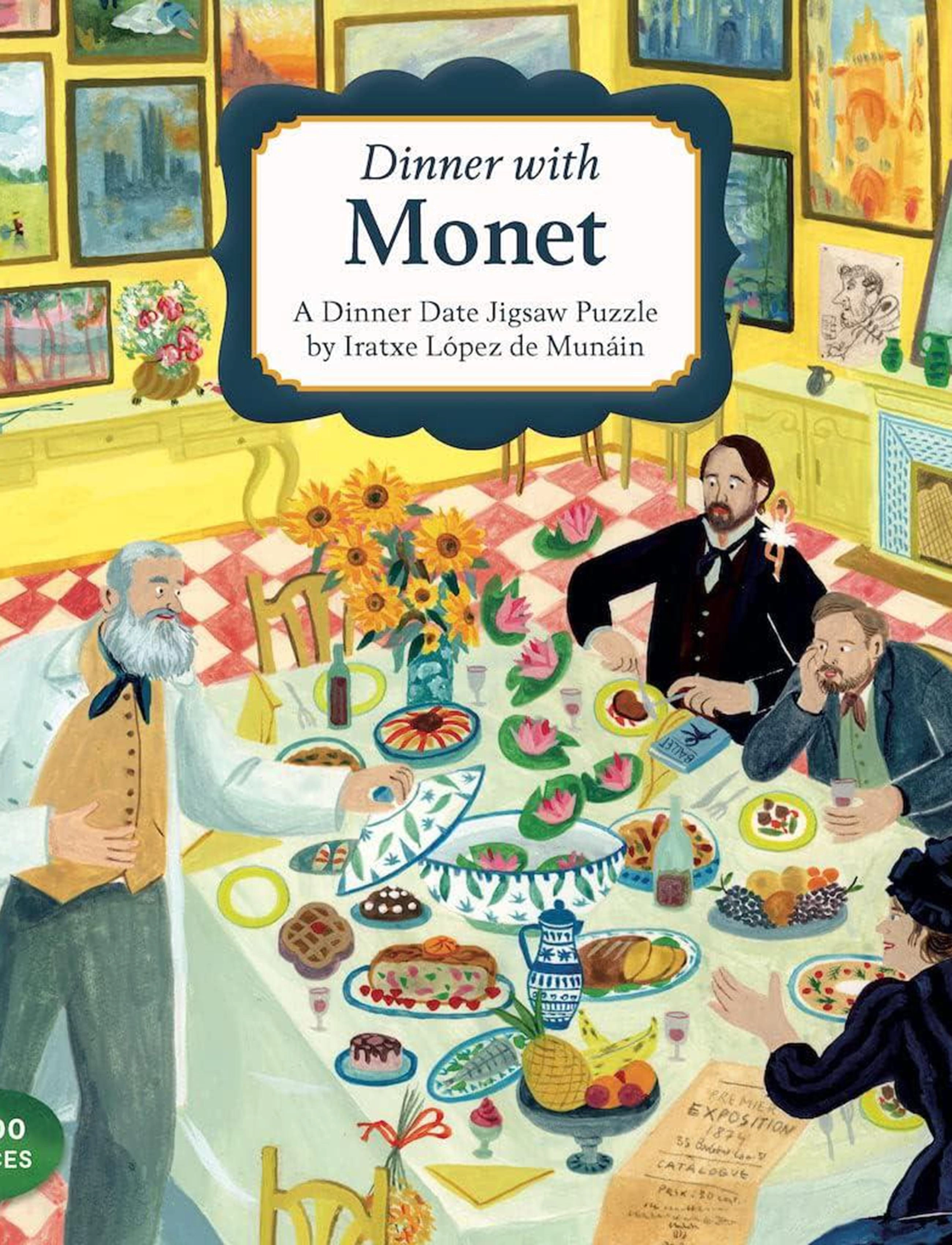 New Mags Dinner With Monet, 27X 27X 5 cm, Multi/patterned, Dekoration > Bøger, Unisex