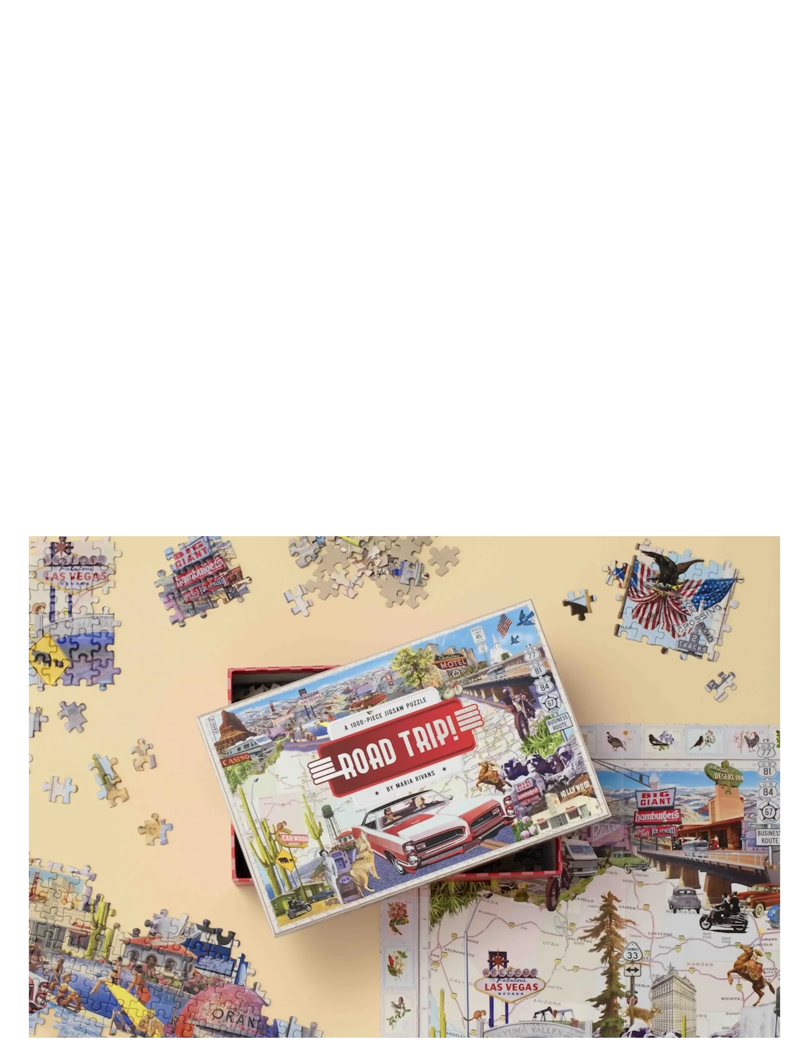 New Mags - Road Trip A 1000-Piece Jigsaw Puzzle - spiele & puzzles - multi coloured - 1
