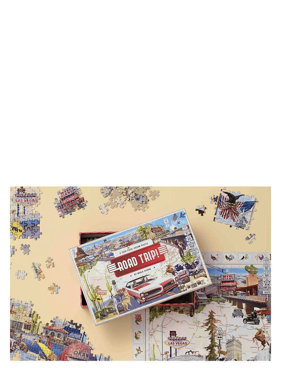 New Mags - Road Trip A 1000-Piece Jigsaw Puzzle - spiele & puzzles - multi coloured - 1