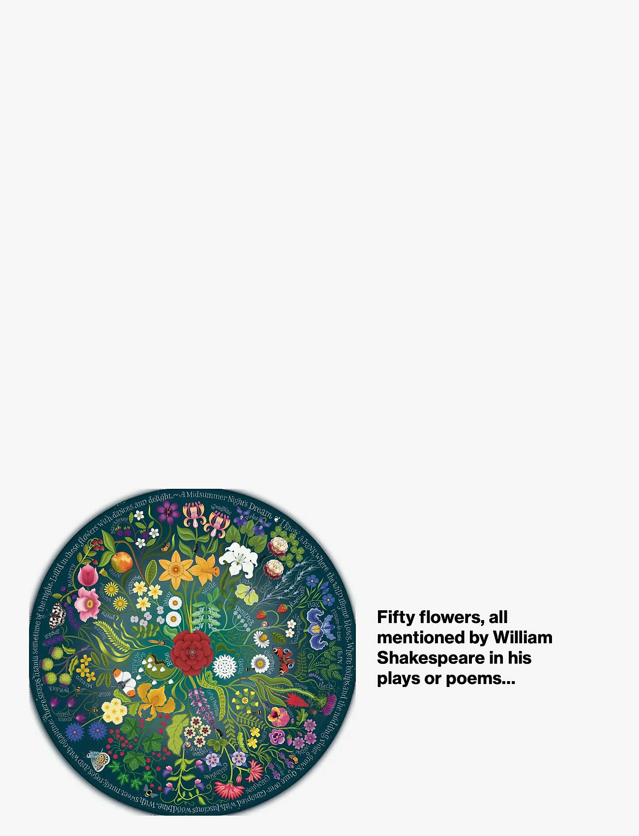 New Mags - Shakespeare’s Flowers - spel & pussel - multi coloured - 3