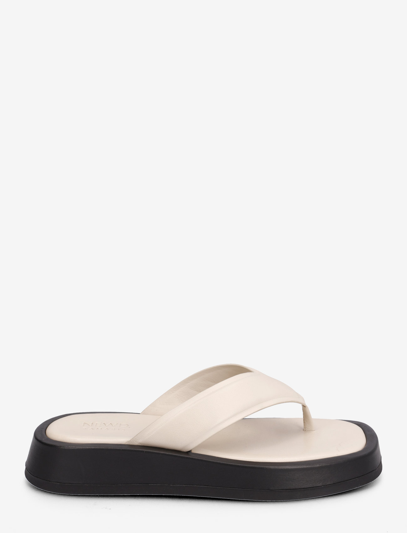 NEWD.Tamaris - Woms Slides - flade sandaler - cream/black - 1