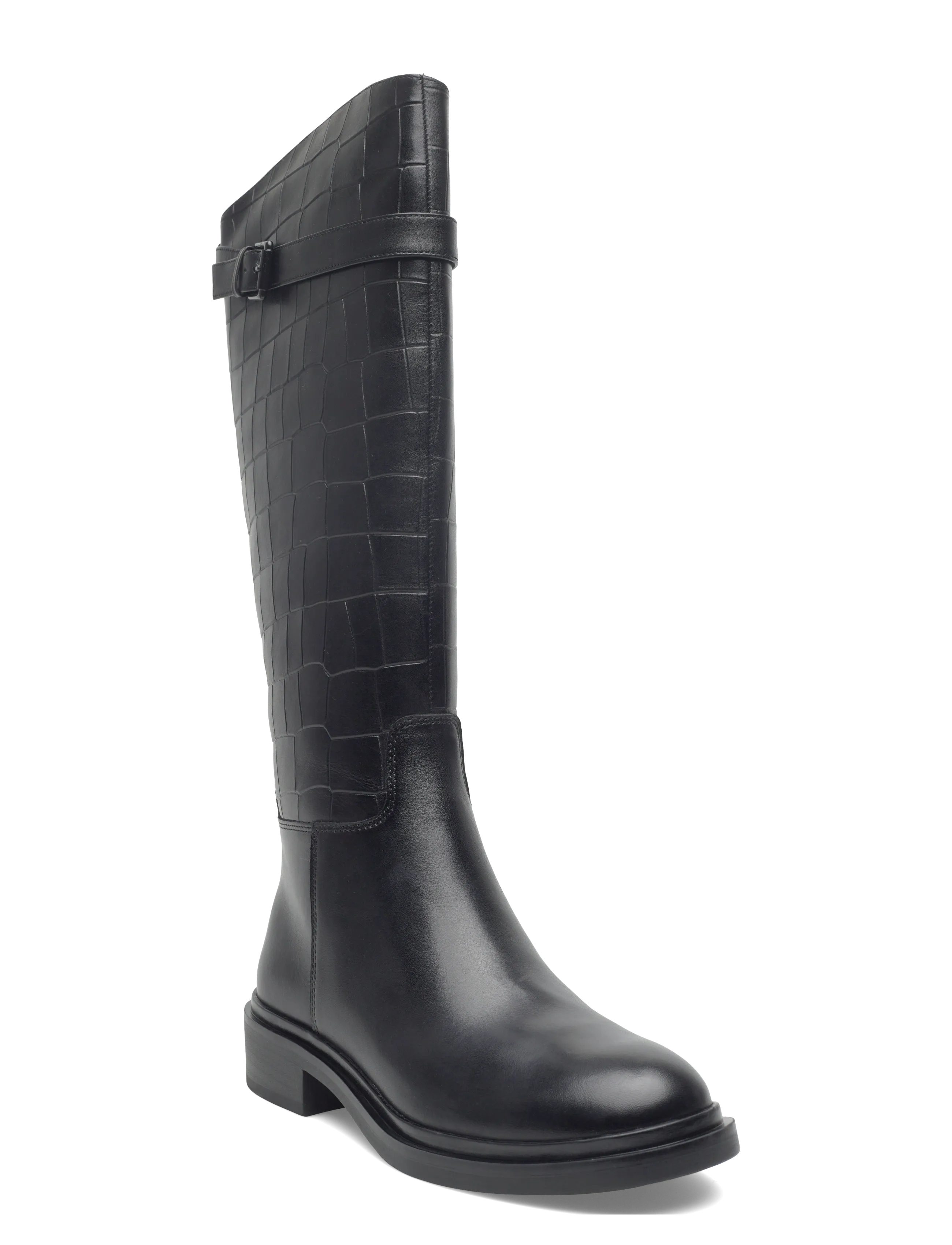 Women Boots - BLACK CROCO