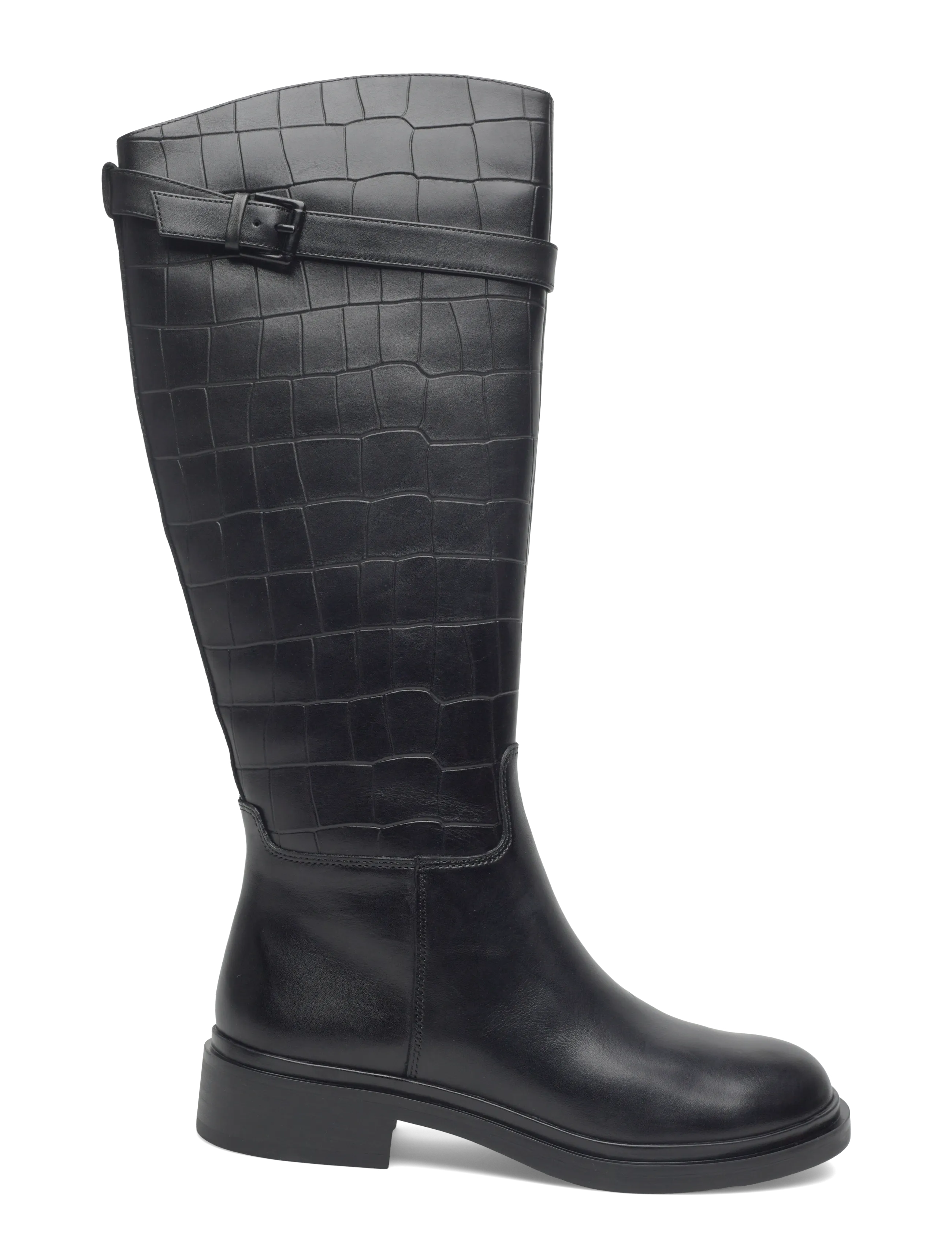 NEWD.Tamaris - Women Boots - pika säärega saapad - black croco - 1