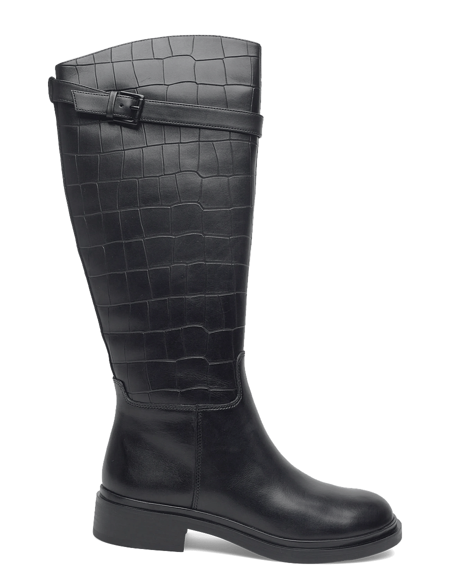 NEWD.Tamaris - Women Boots - langskaftede støvler - black croco - 1