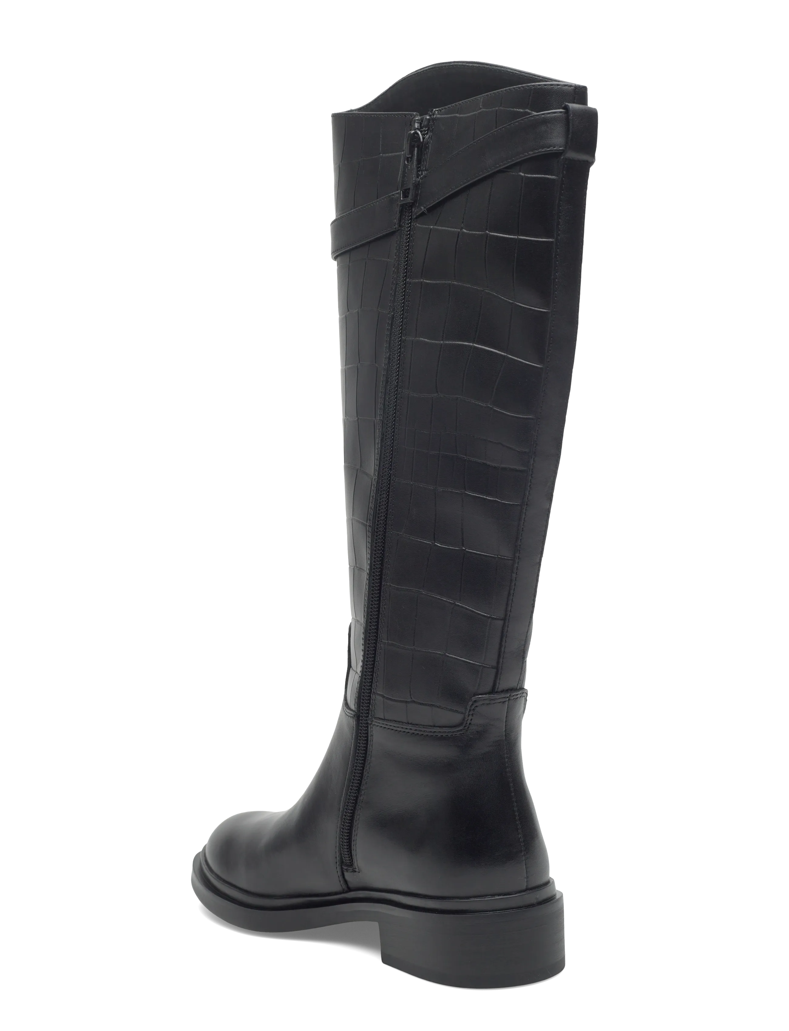NEWD.Tamaris - Women Boots - pika säärega saapad - black croco - 2