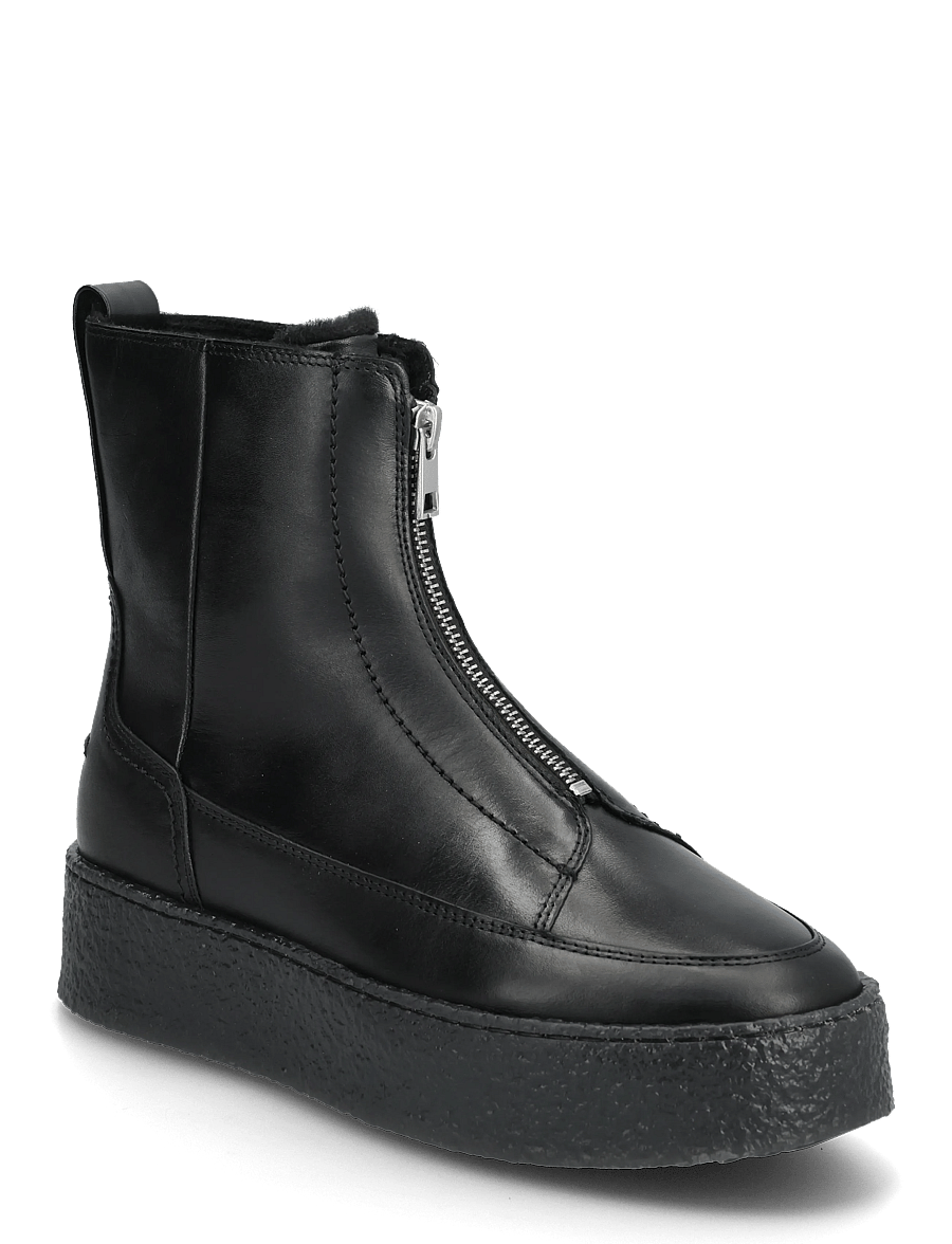 NEWD.Tamaris - Women Boots - flat ankle boots - black leather - 0