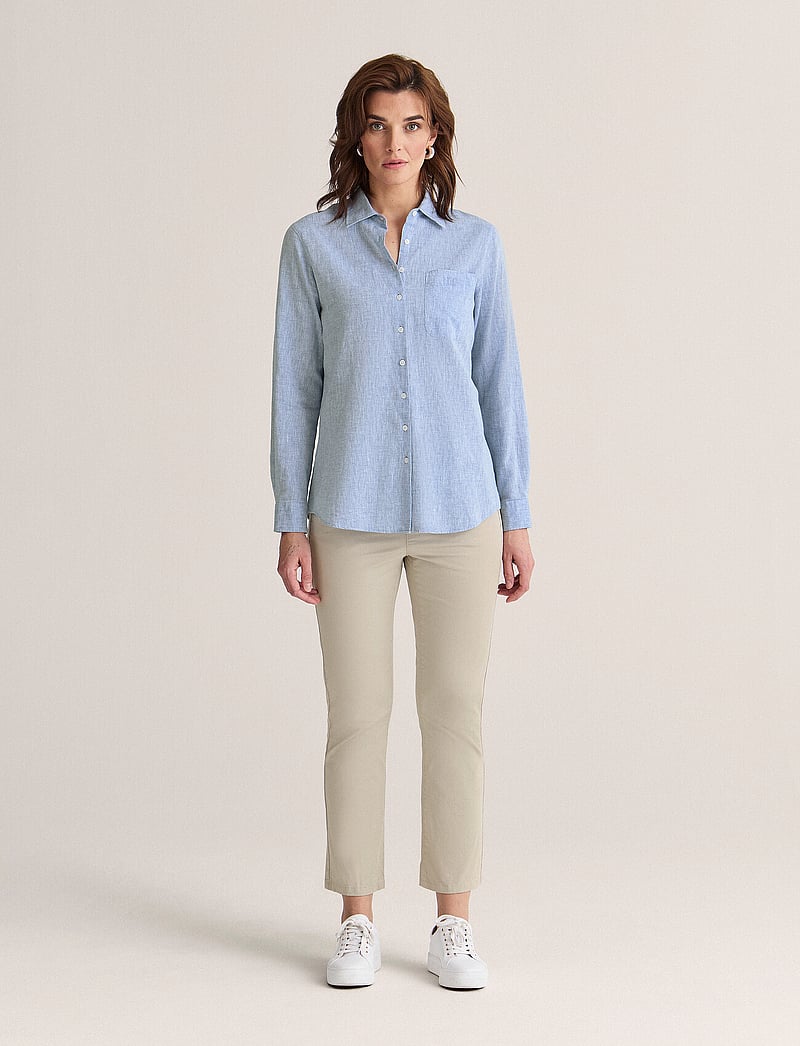 Newhouse - Elsa Pocket Shirt - leinenhemden - 631 - 0