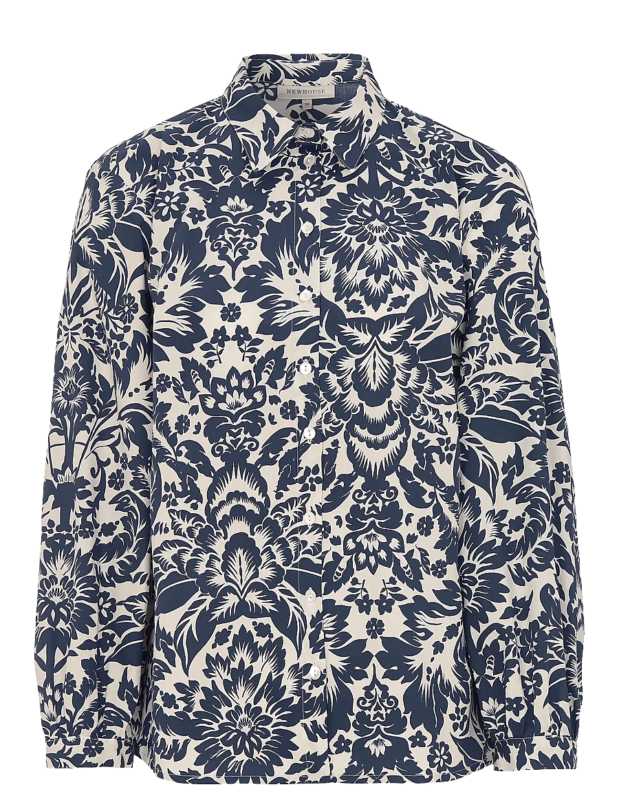 Newhouse - Karla Medallion Shirtblouse - langärmlige hemden - 699 - 1