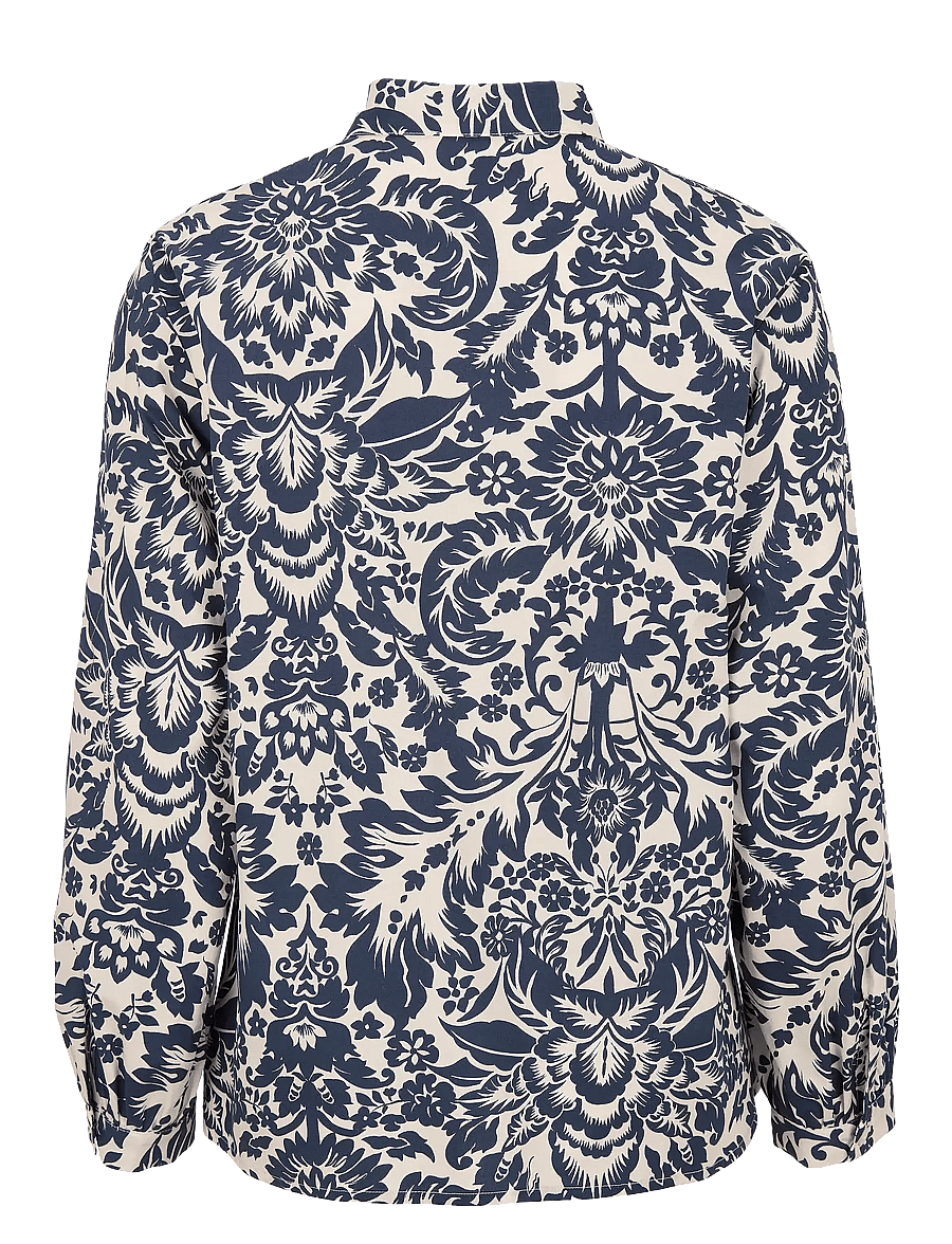 Newhouse - Karla Medallion Shirtblouse - langärmlige hemden - 699 - 2