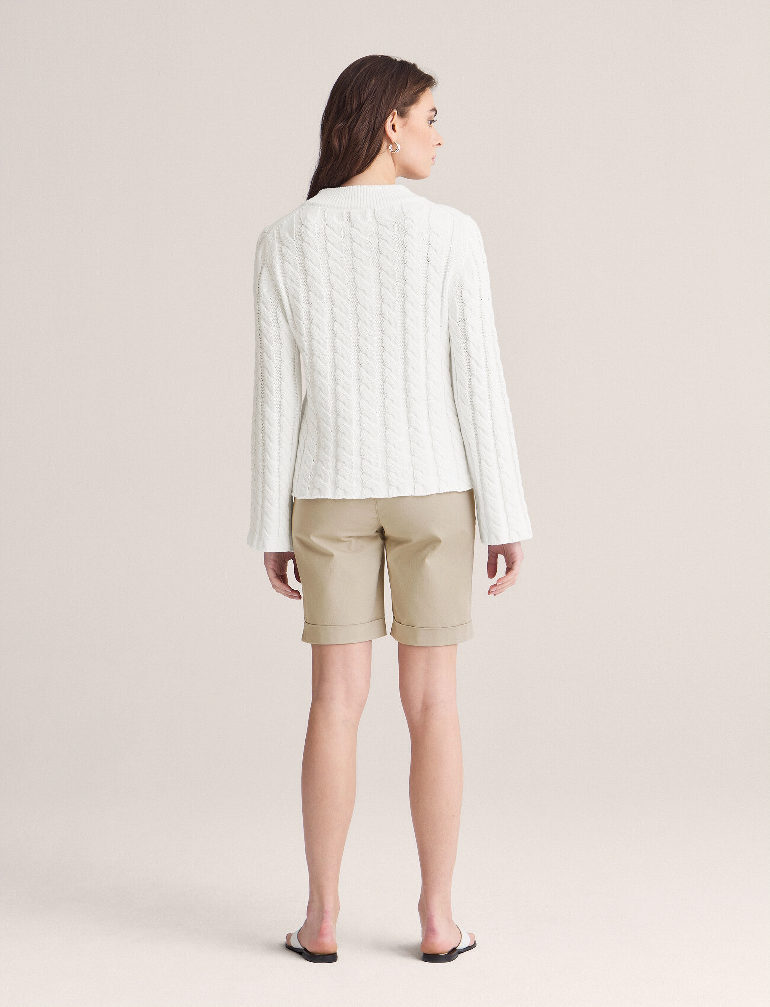 Newhouse - Mandy Cable Sweater - neulepuserot - 100 - 2