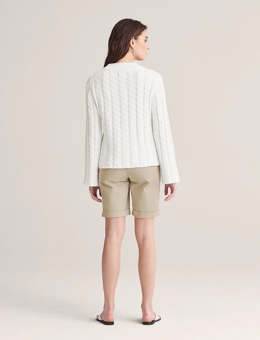 Newhouse - Mandy Cable Sweater - neulepuserot - 100 - 2