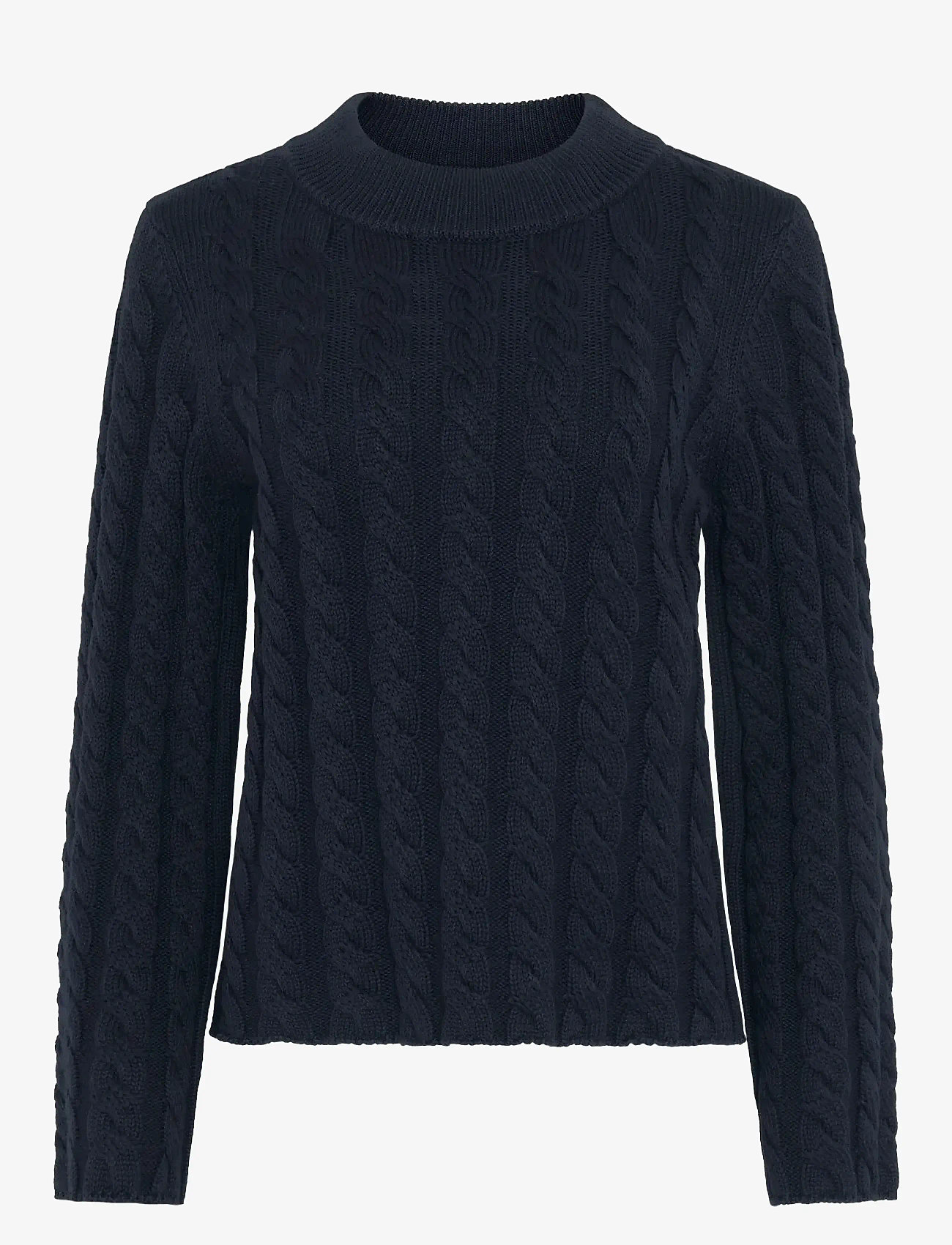 Newhouse - Mandy Cable Sweater - efterårstøj - 699 - 0