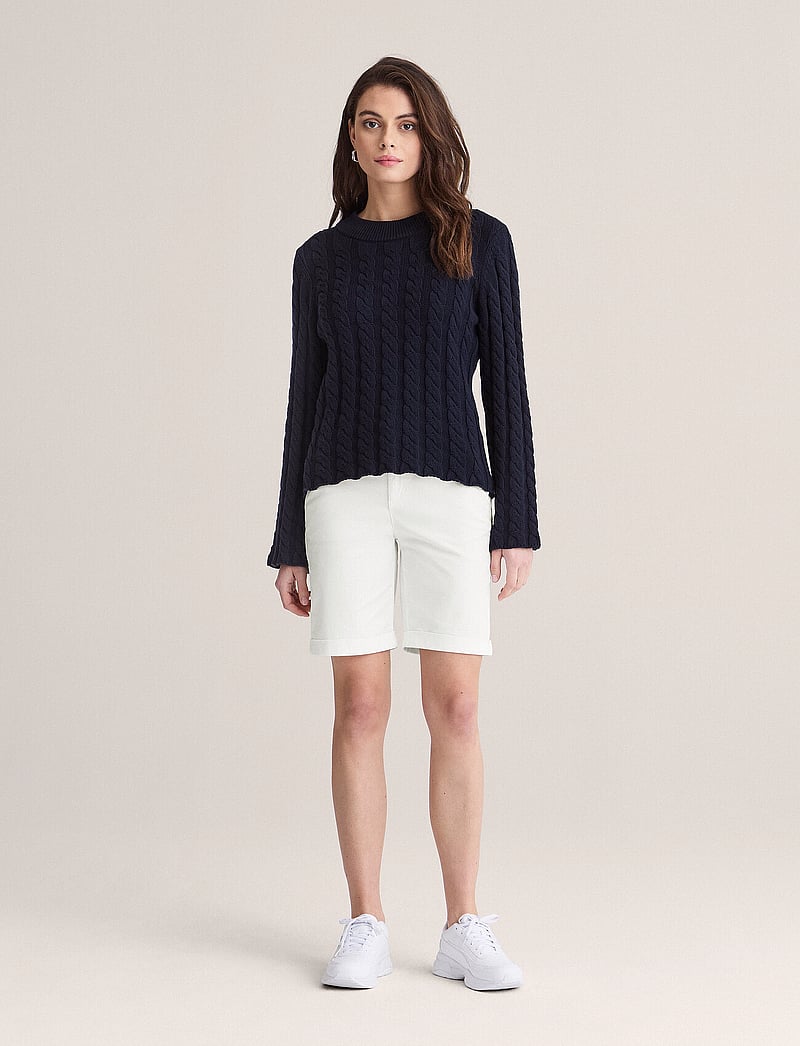 Newhouse - Mandy Cable Sweater - striktrøjer - 699 - 0
