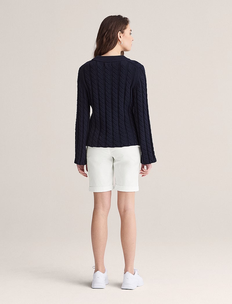 Newhouse - Mandy Cable Sweater - striktrøjer - 699 - 2