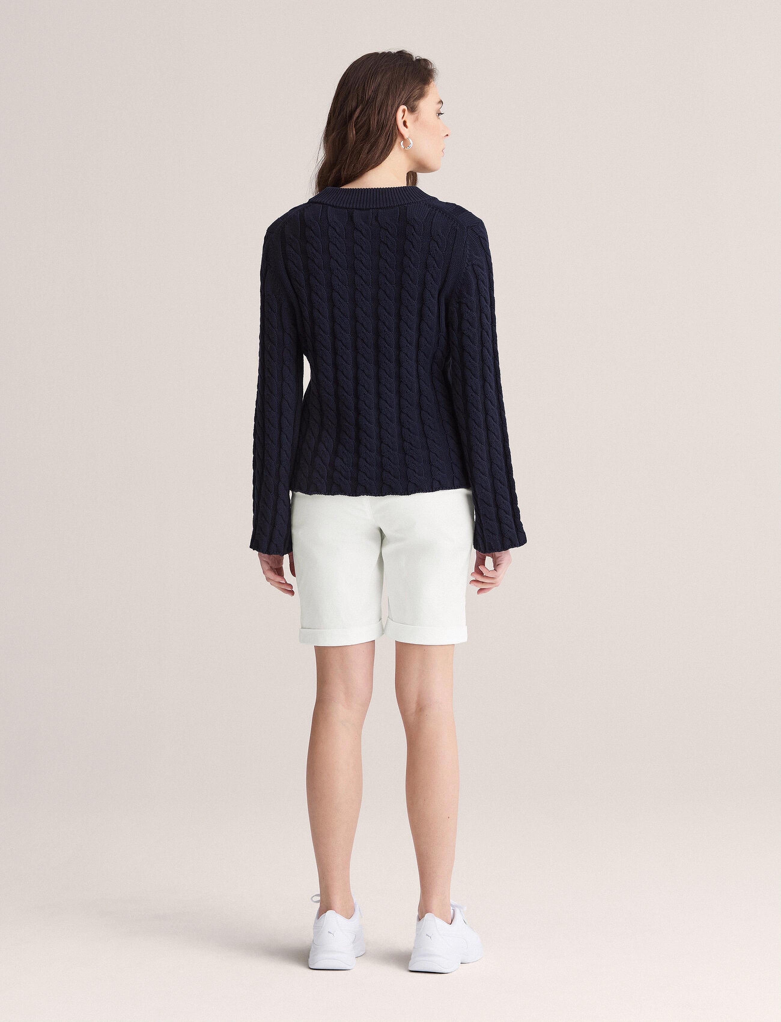 Newhouse - Mandy Cable Sweater - stickade tröjor - 699 - 2
