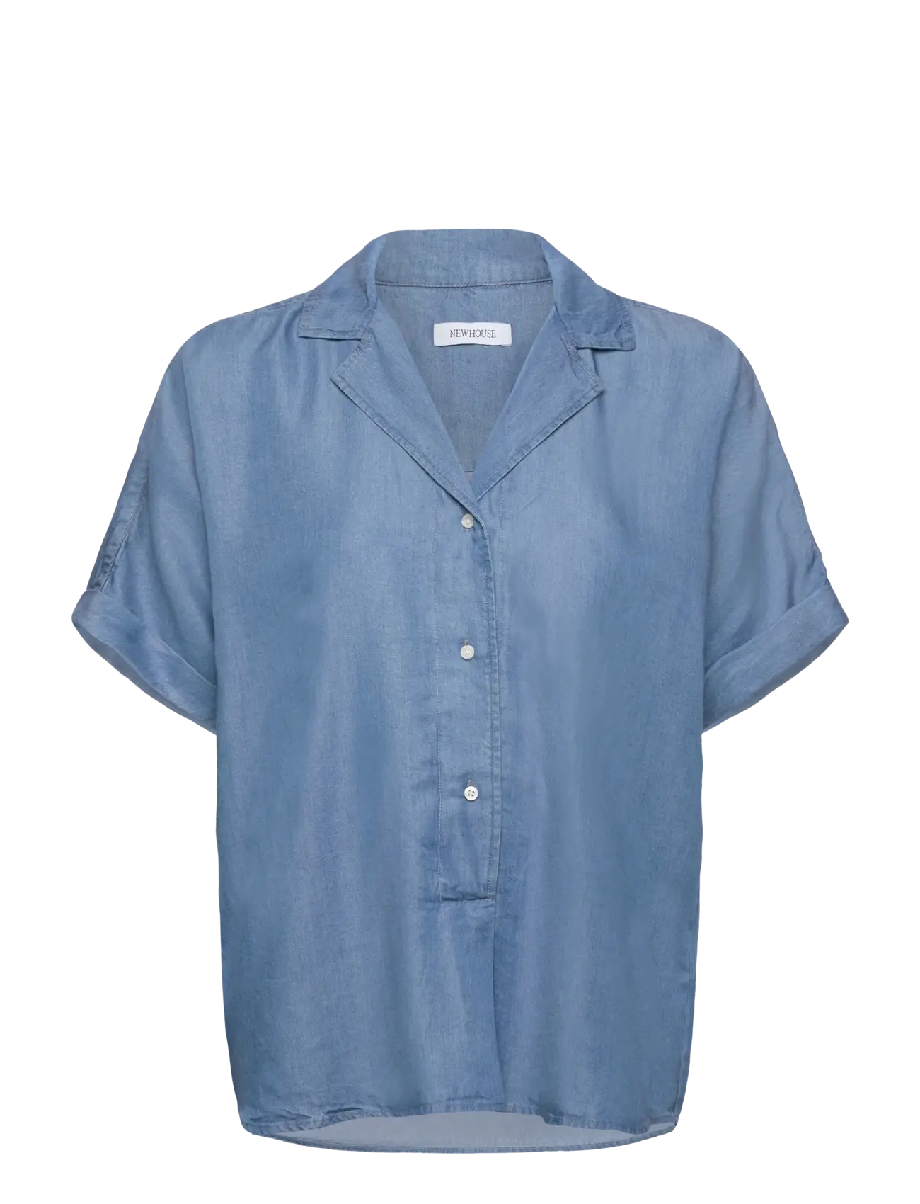 NEWHOUSE Mary Tencel Oberteil Blau - 40 - Damen