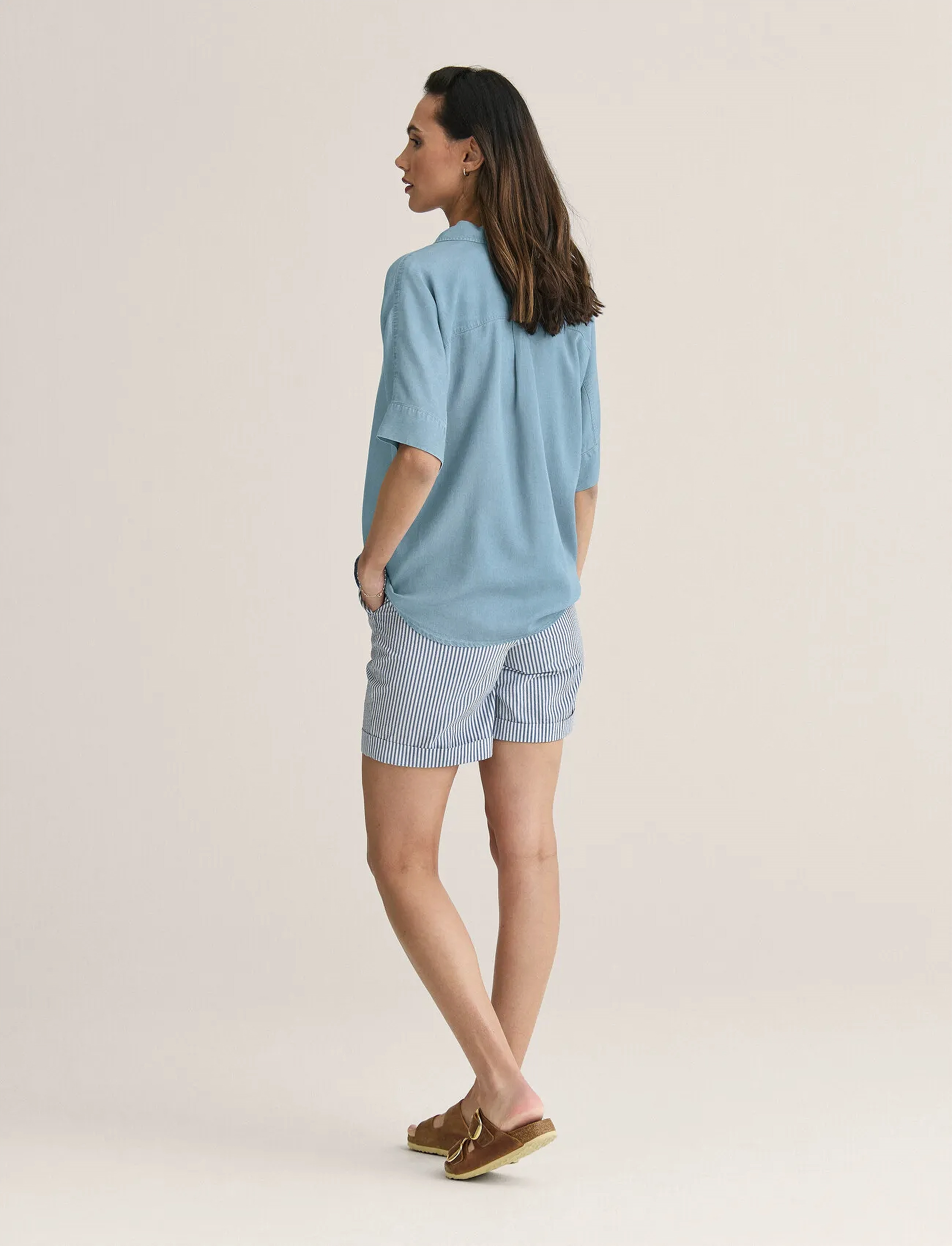 Newhouse - Mary Tencel Top - kortærmede skjorter - 680 - 3