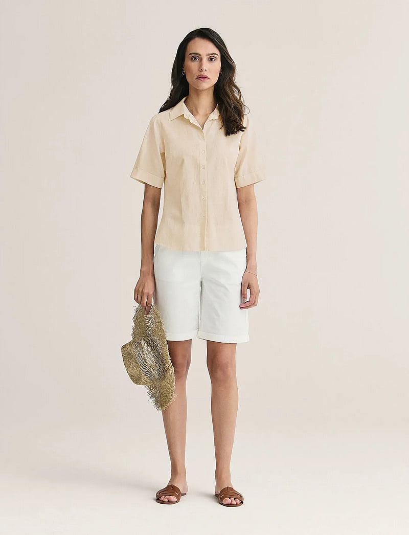 Newhouse - Corfu Linen Shirt - hørskjorter - 113 - 0
