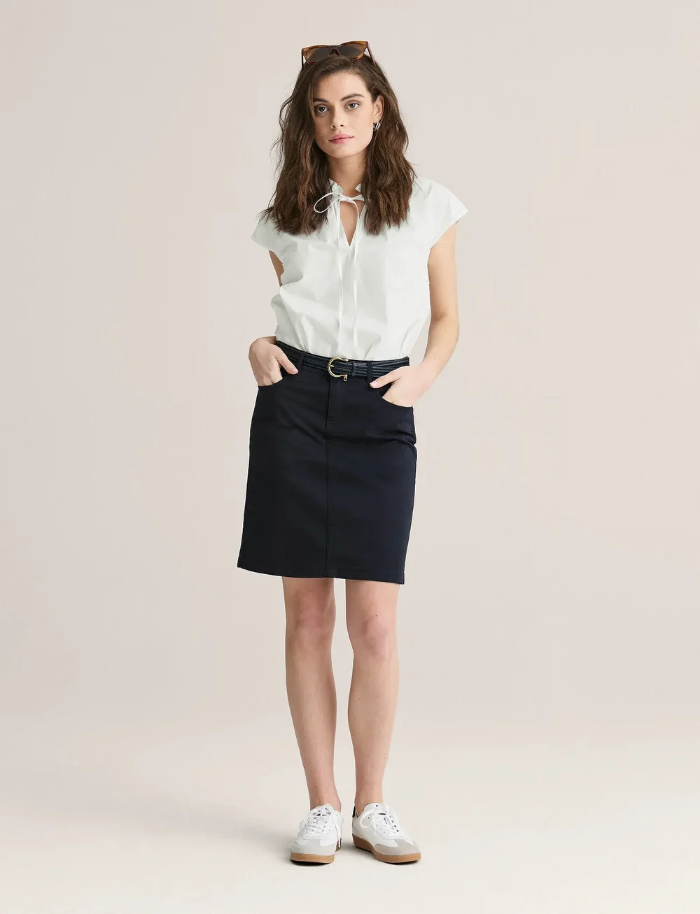 Newhouse - Ally Chino Skirt - jeansröcke - 699 - 0