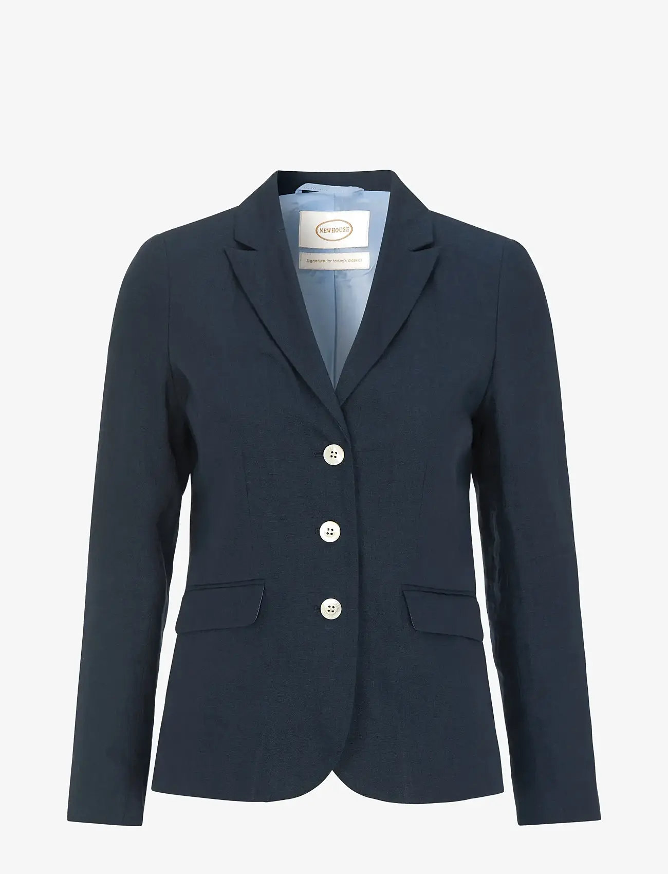 Newhouse - Amanda Linen Blazer - navy - 1