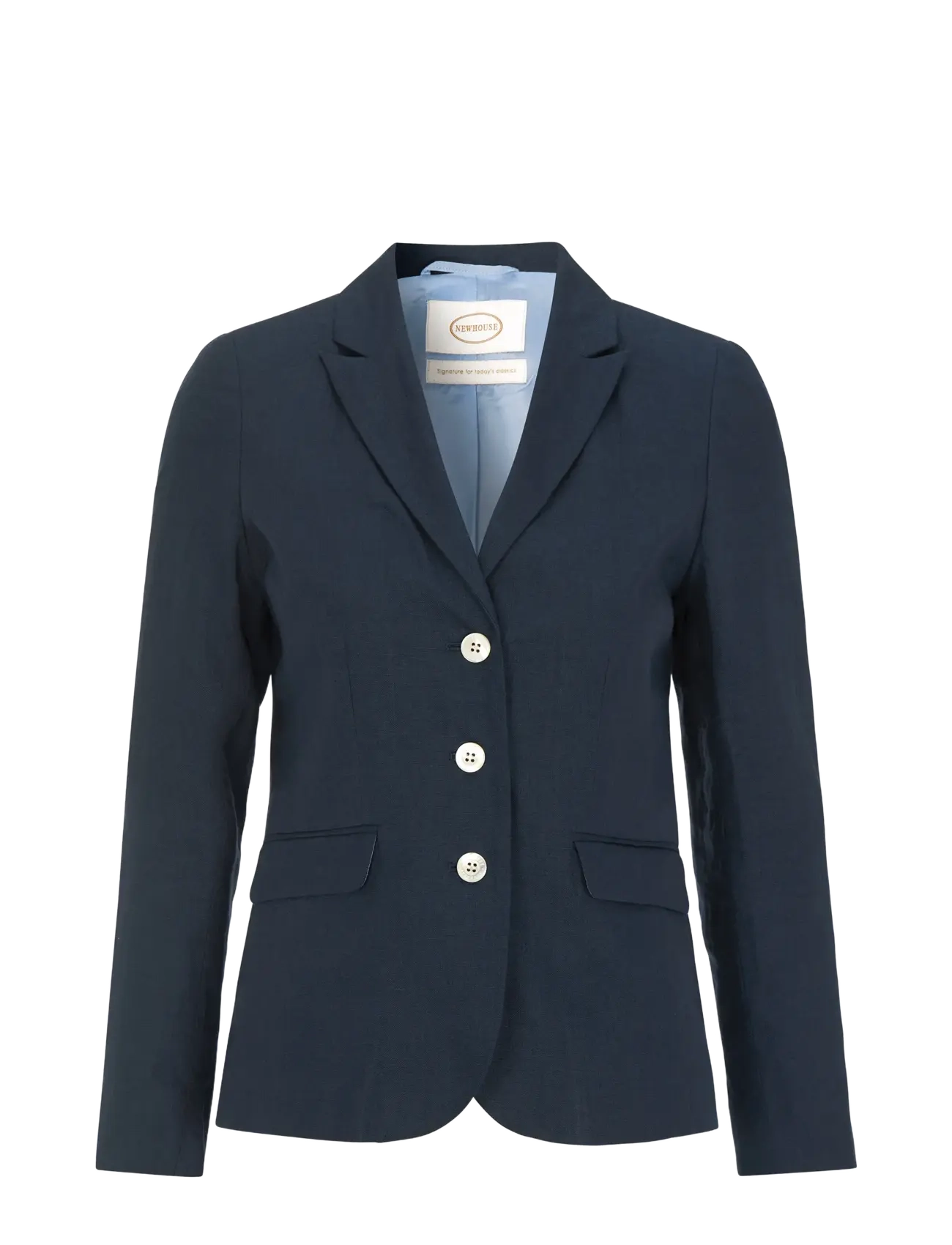 Amanda Linen Blazer - NAVY
