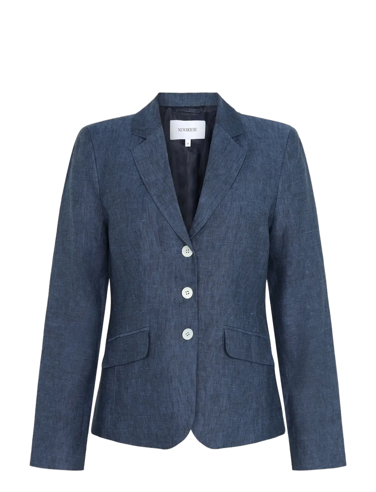 Newhouse Amanda Linen Blazer - Fashion Trends - SOFT NAVY / blue