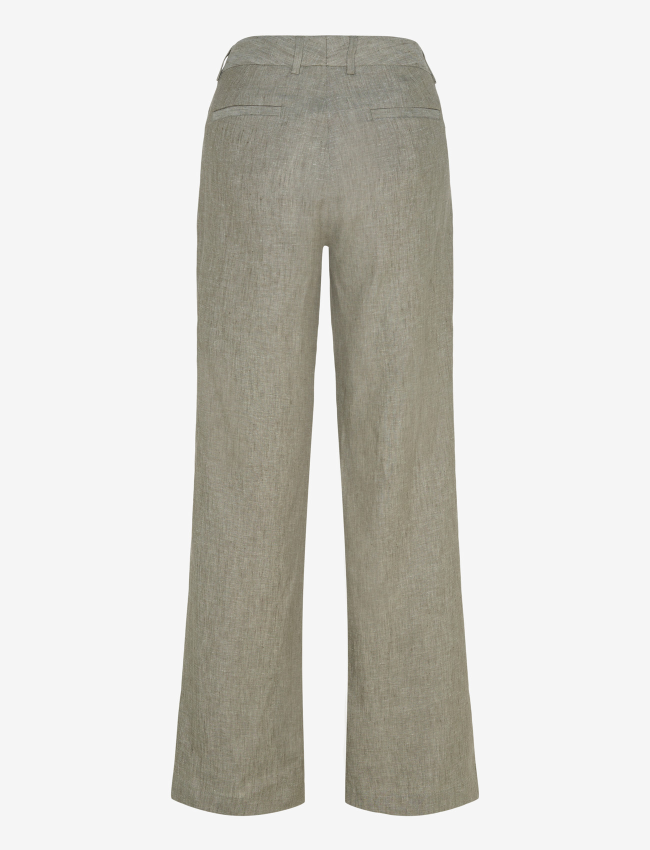 Newhouse - Amanda Linen Trousers - leinenhosen - green melange - 2