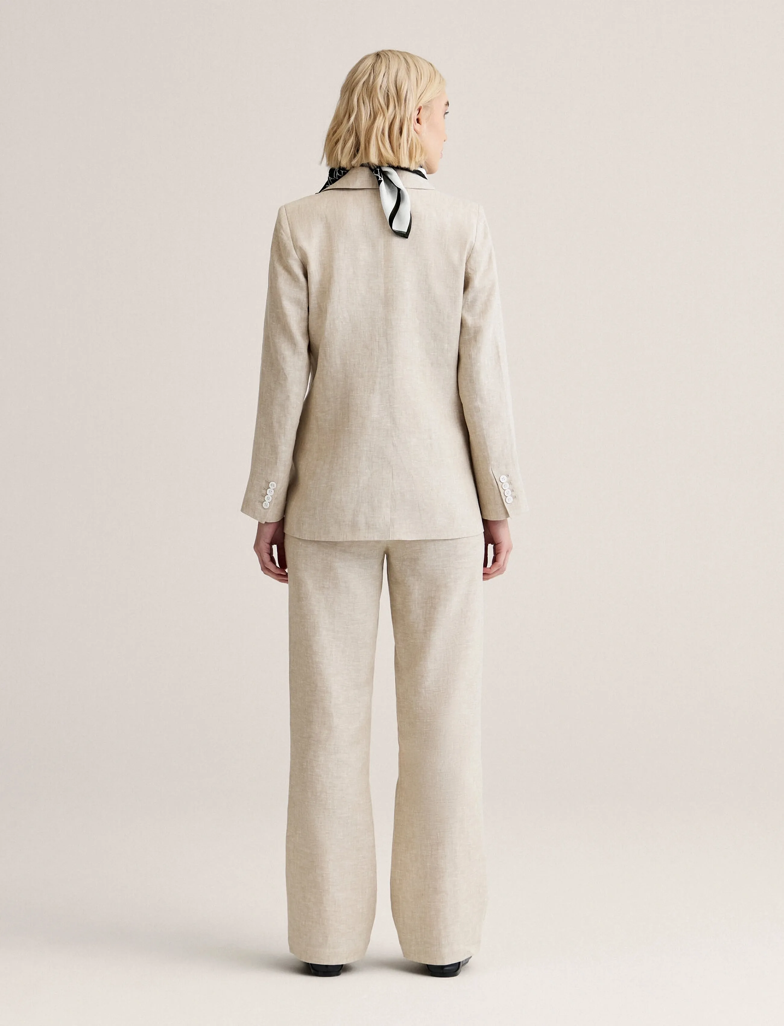 Newhouse - Amanda Linen Trousers - leinenhosen - natural linen - 3
