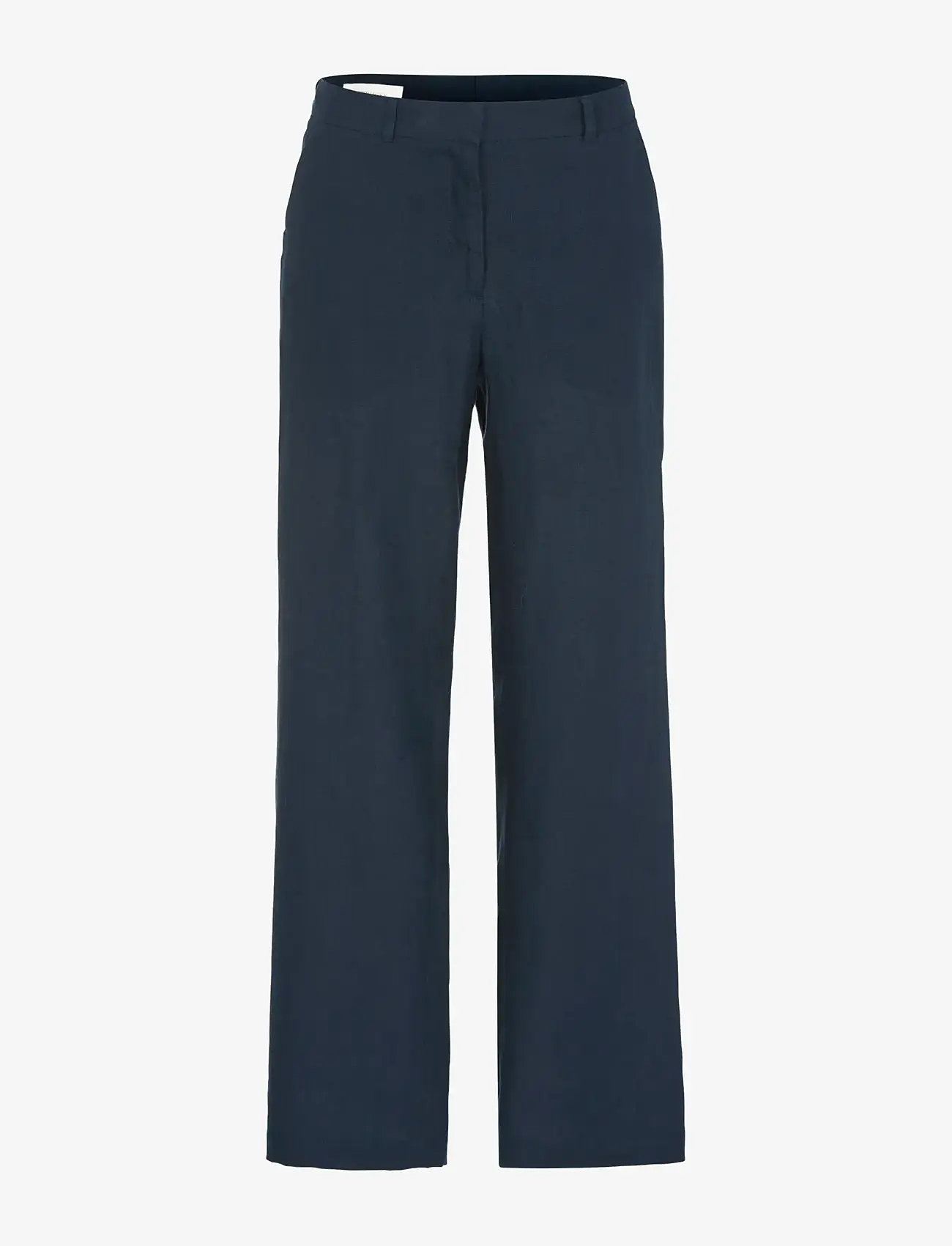 Newhouse - Amanda Linen Trousers - linen trousers - navy - 1