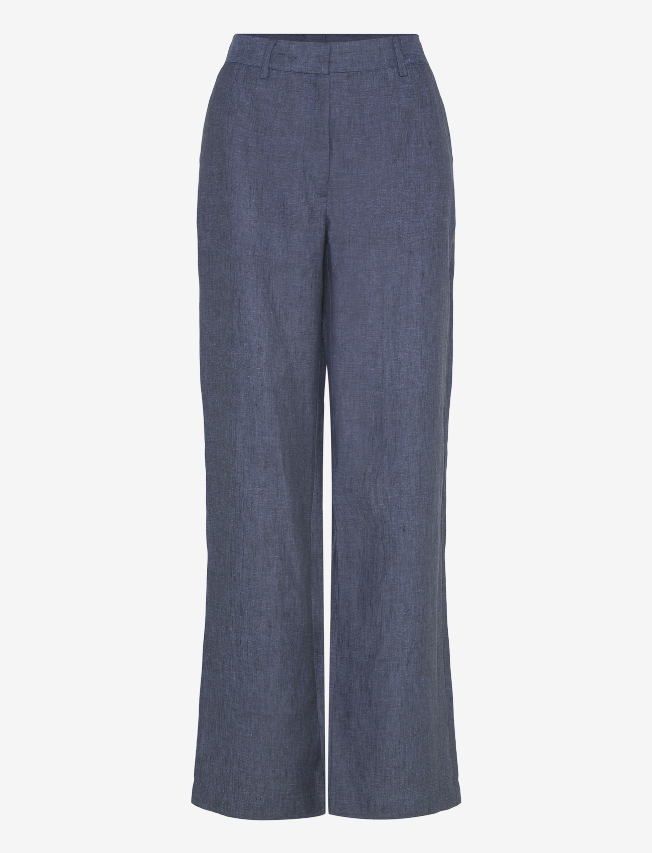 Newhouse - Amanda Linen Trousers - linen trousers - soft navy - 1
