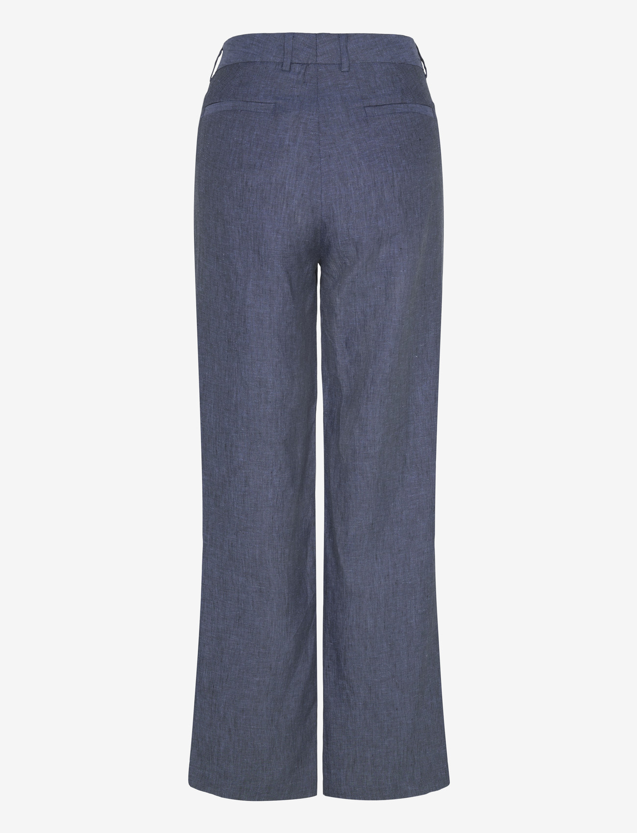 Newhouse - Amanda Linen Trousers - linen trousers - soft navy - 2