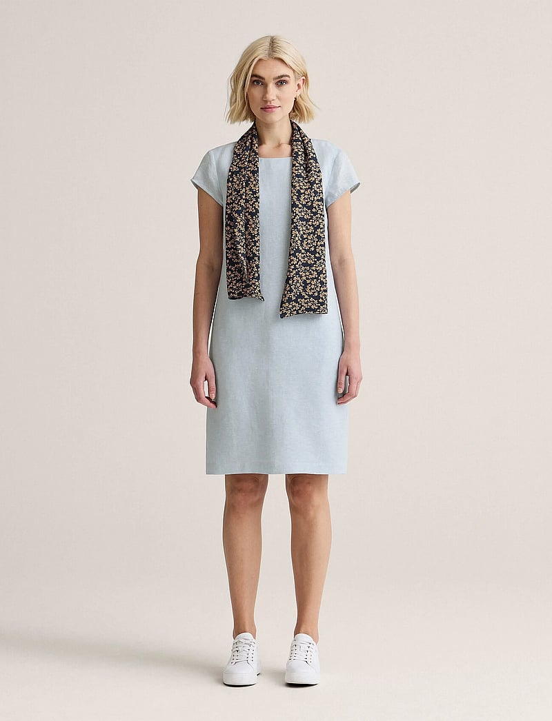 Newhouse - Klara Linen Dress - suvekleidid - light blue - 0