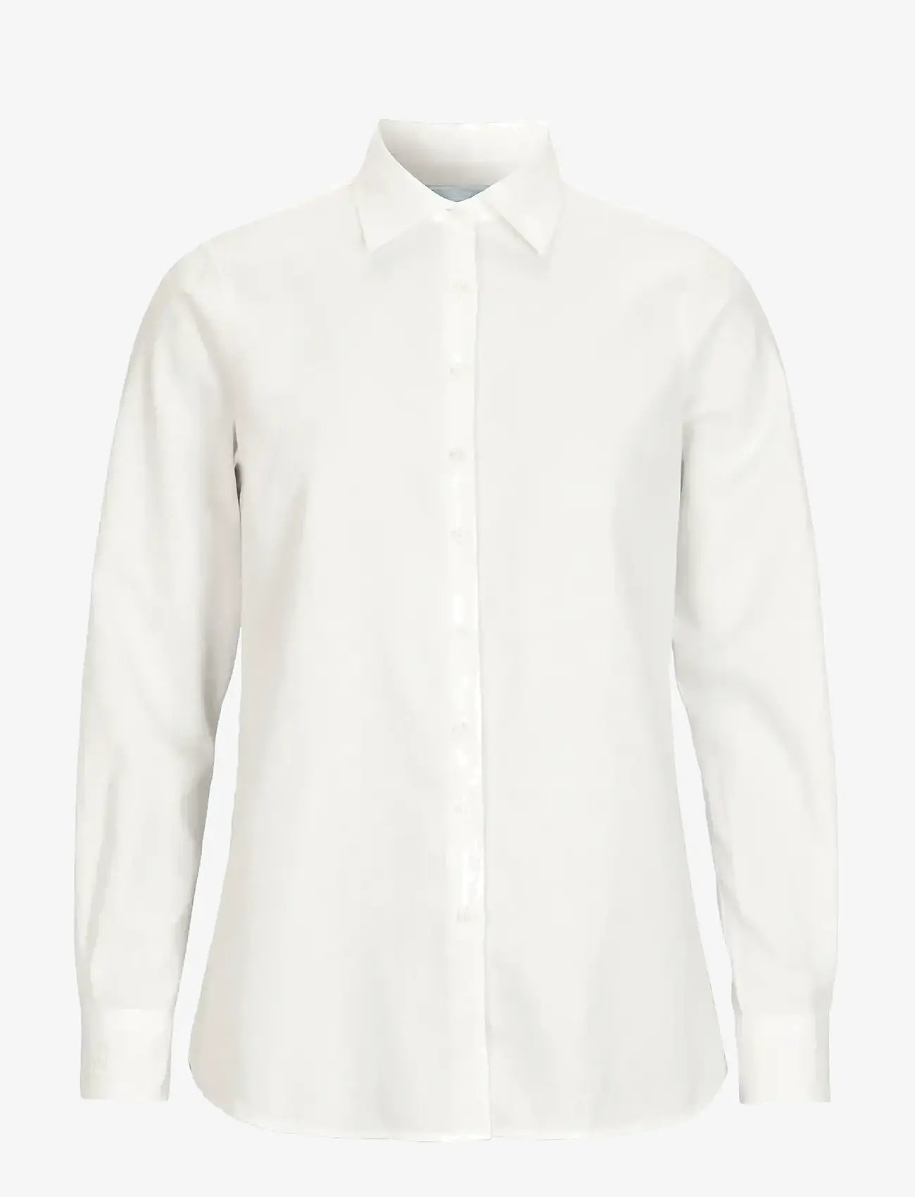 Newhouse - Elsa Oxford Shirt - långärmade skjortor - white - 1