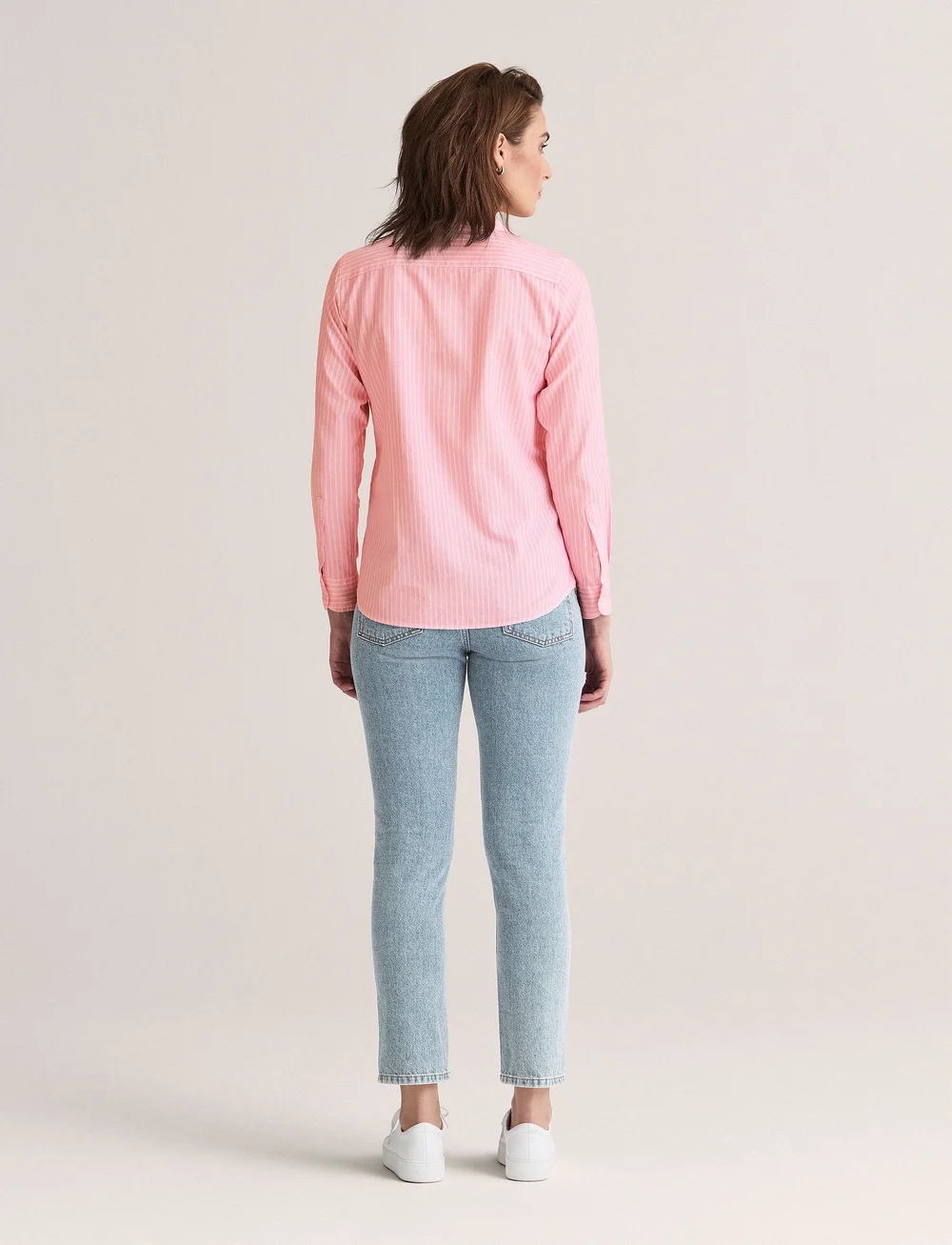 Newhouse - Elsa Striped Oxford Shirt - langærmede skjorter - 300 - 3