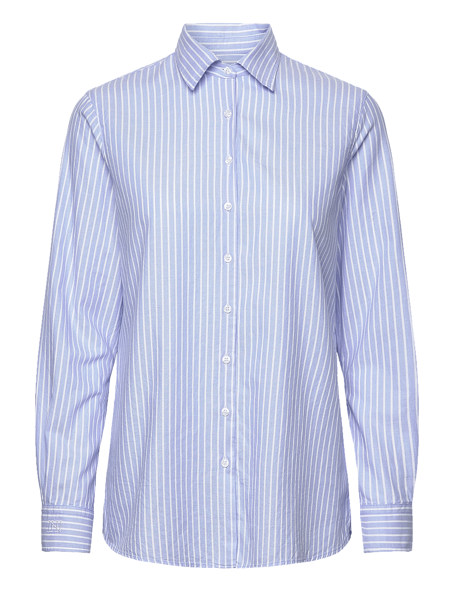 Newhouse - Elsa Striped Oxford Shirt - light blue - 0