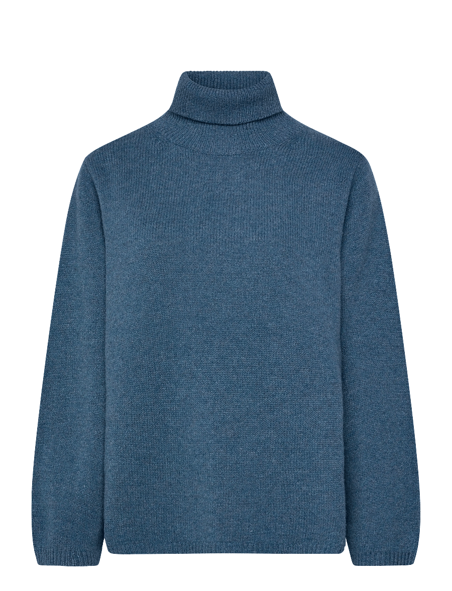 Newhouse - Alva Merino turtleneck - coltruien - denim blue - 1