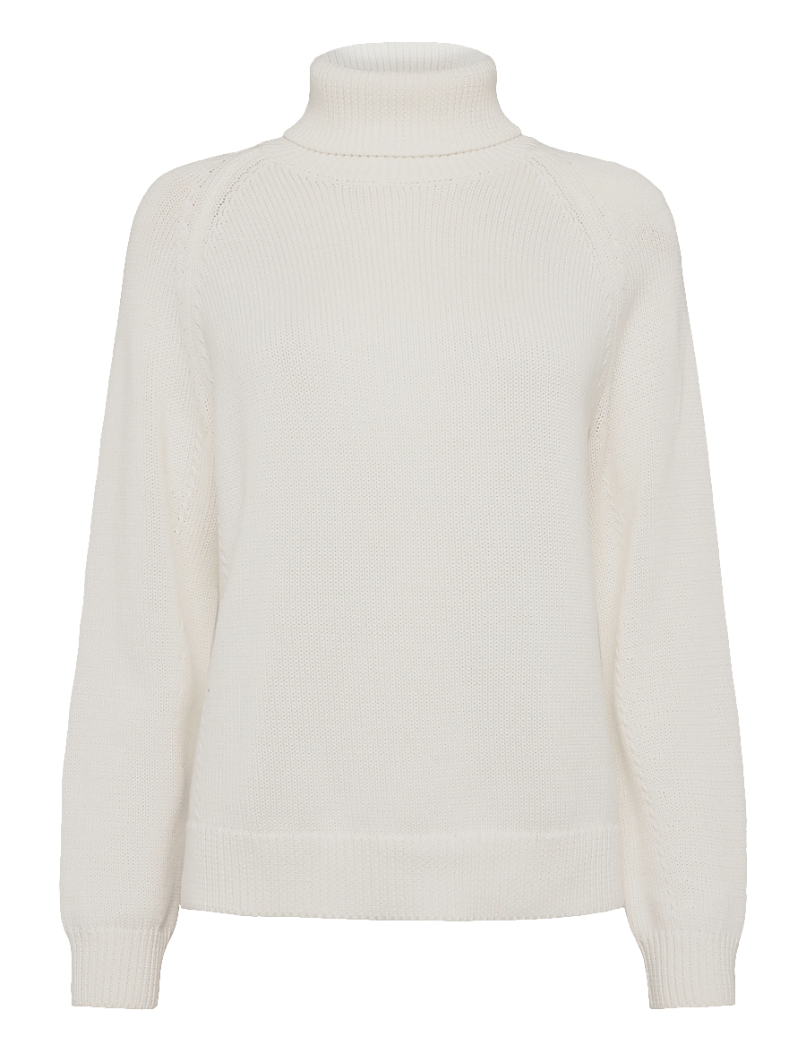 Newhouse - Iris Knitted Turtleneck - pologenser - offwhite - 1