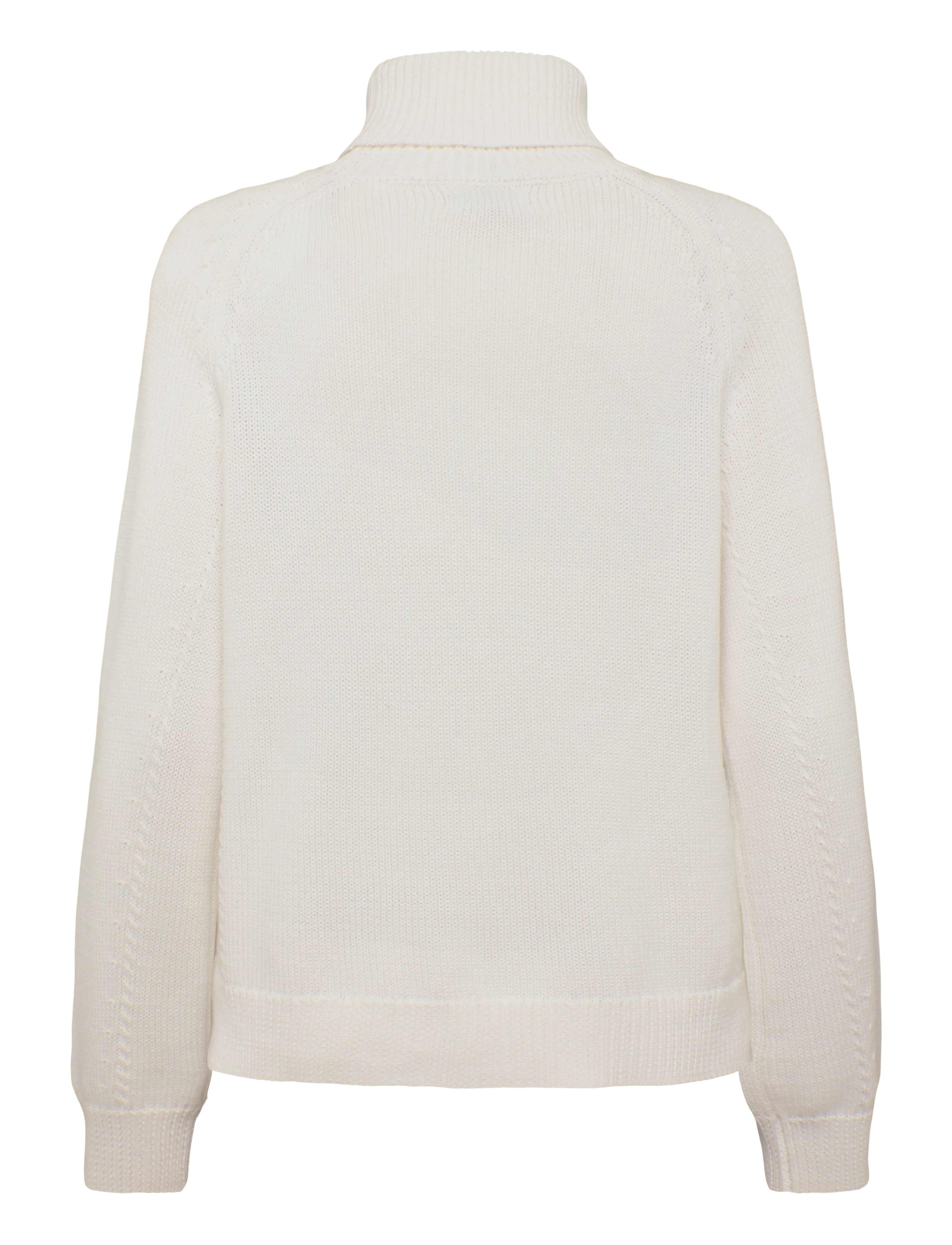 Newhouse - Iris Knitted Turtleneck - autumn clothing - offwhite - 2