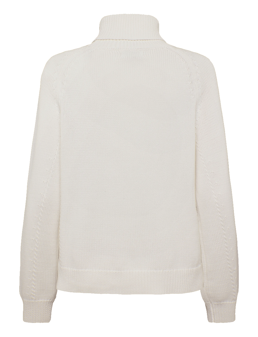 Newhouse - Iris Knitted Turtleneck - pologenser - offwhite - 2