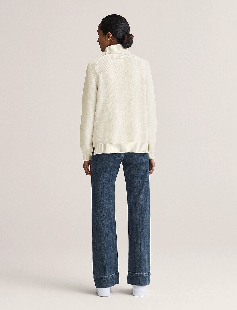 Newhouse - Iris Knitted Turtleneck - rollkragenpullover - offwhite - 2