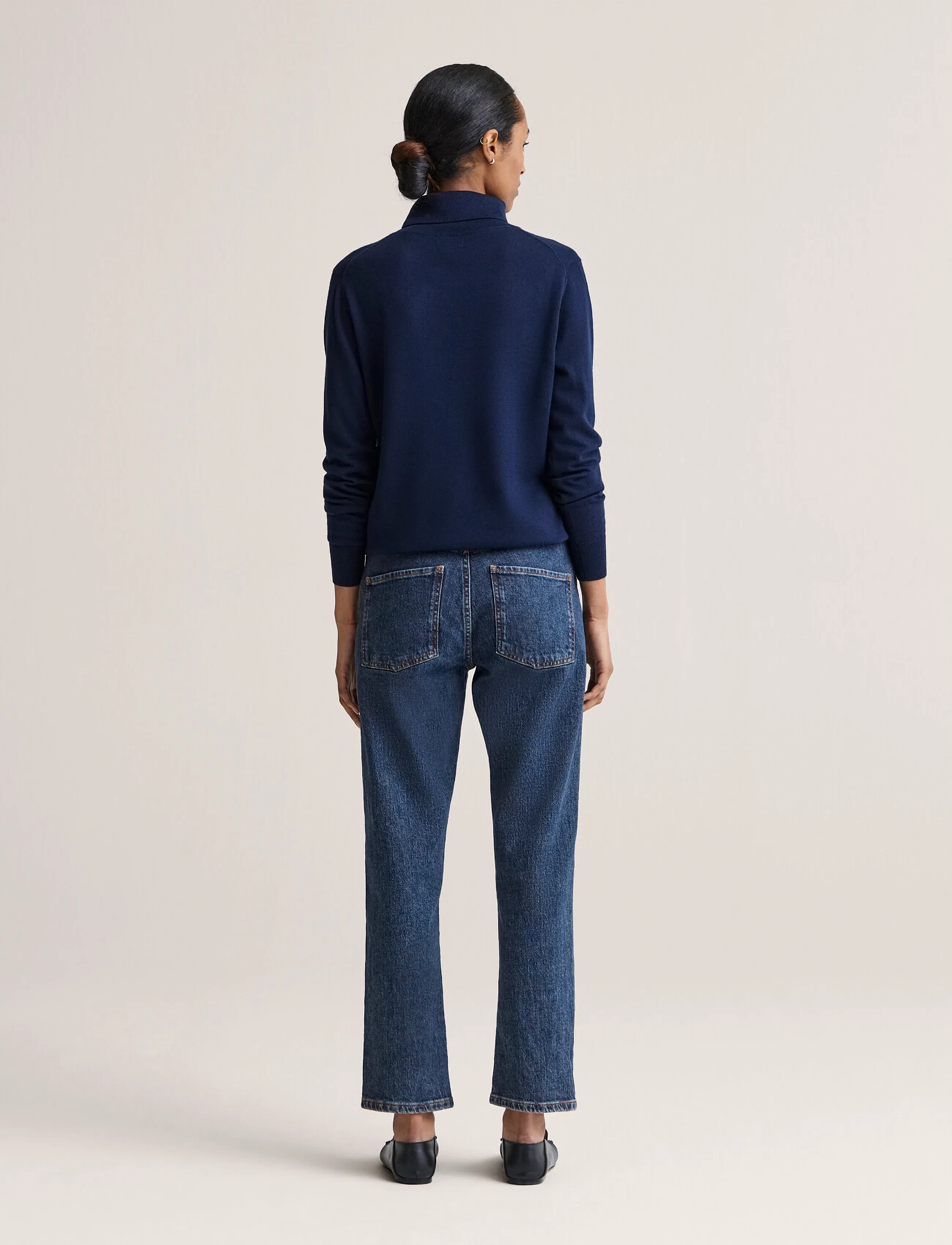Newhouse - Siri Merino Turtleneck - kõrge kaelusega kudumid - navy - 2