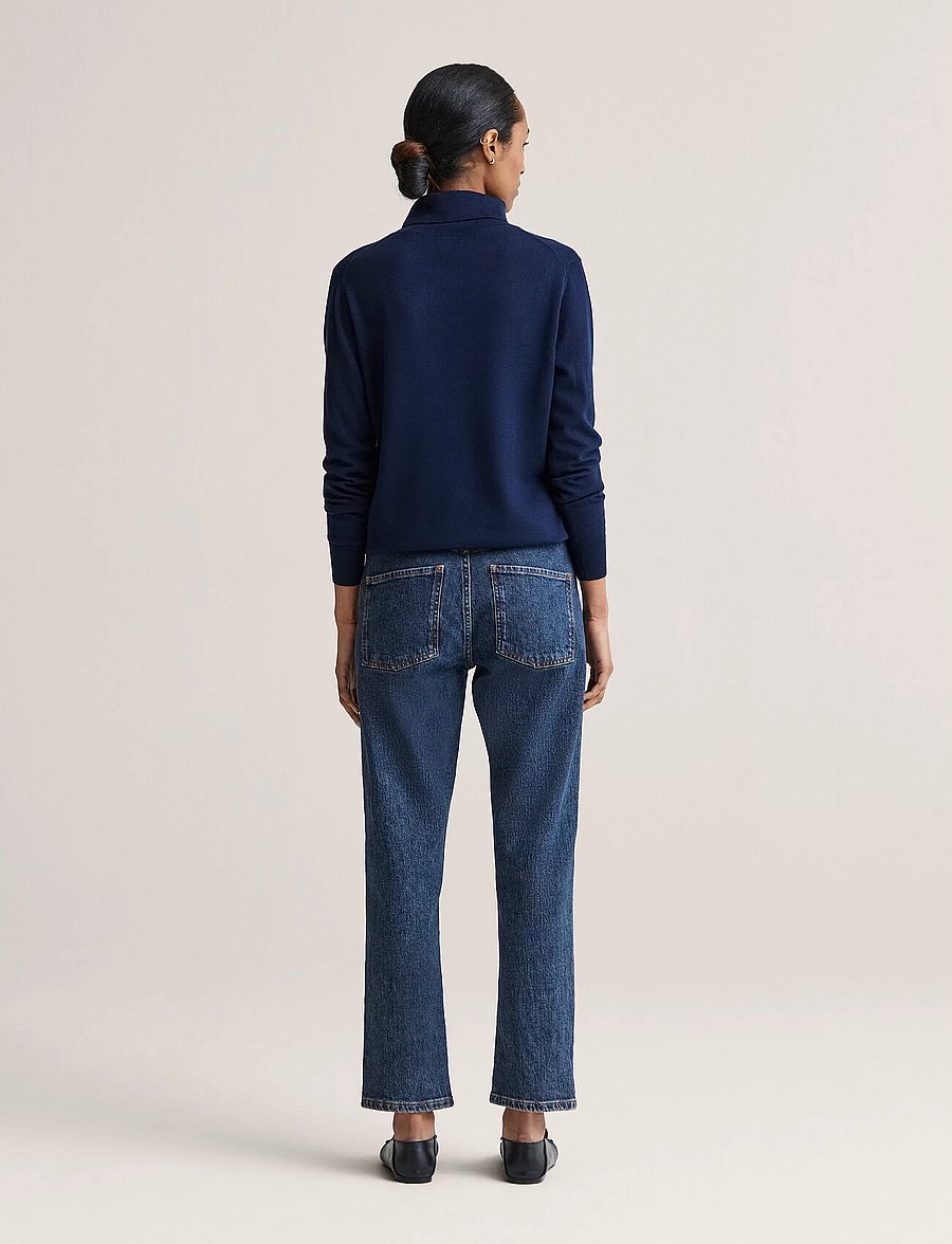 Newhouse - Siri Merino Turtleneck - kõrge kaelusega kudumid - navy - 2