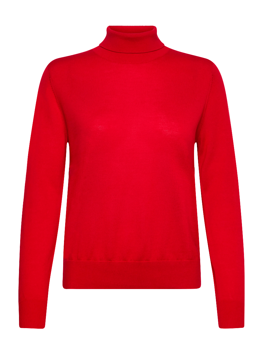 Newhouse - Siri Merino Turtleneck - polotröjor - red - 1