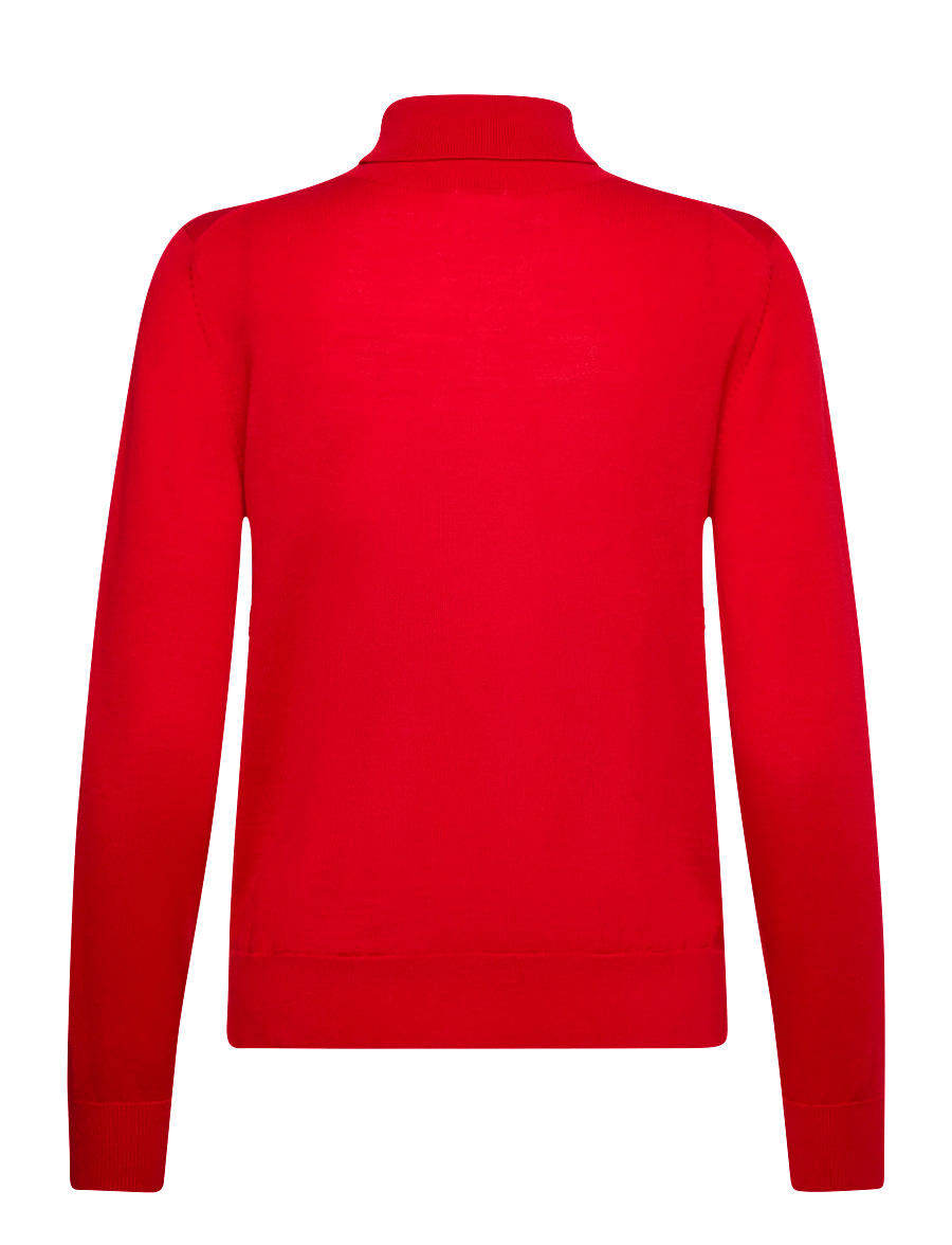 Newhouse - Siri Merino Turtleneck - polotröjor - red - 2