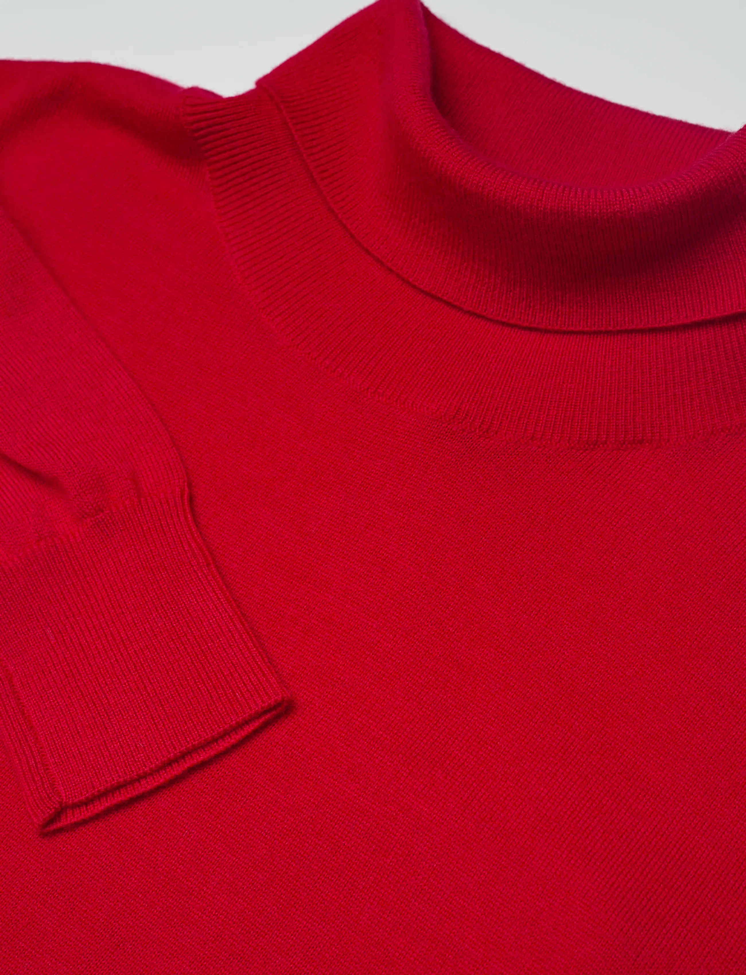 Newhouse - Siri Merino Turtleneck - autumn clothing - red - 4