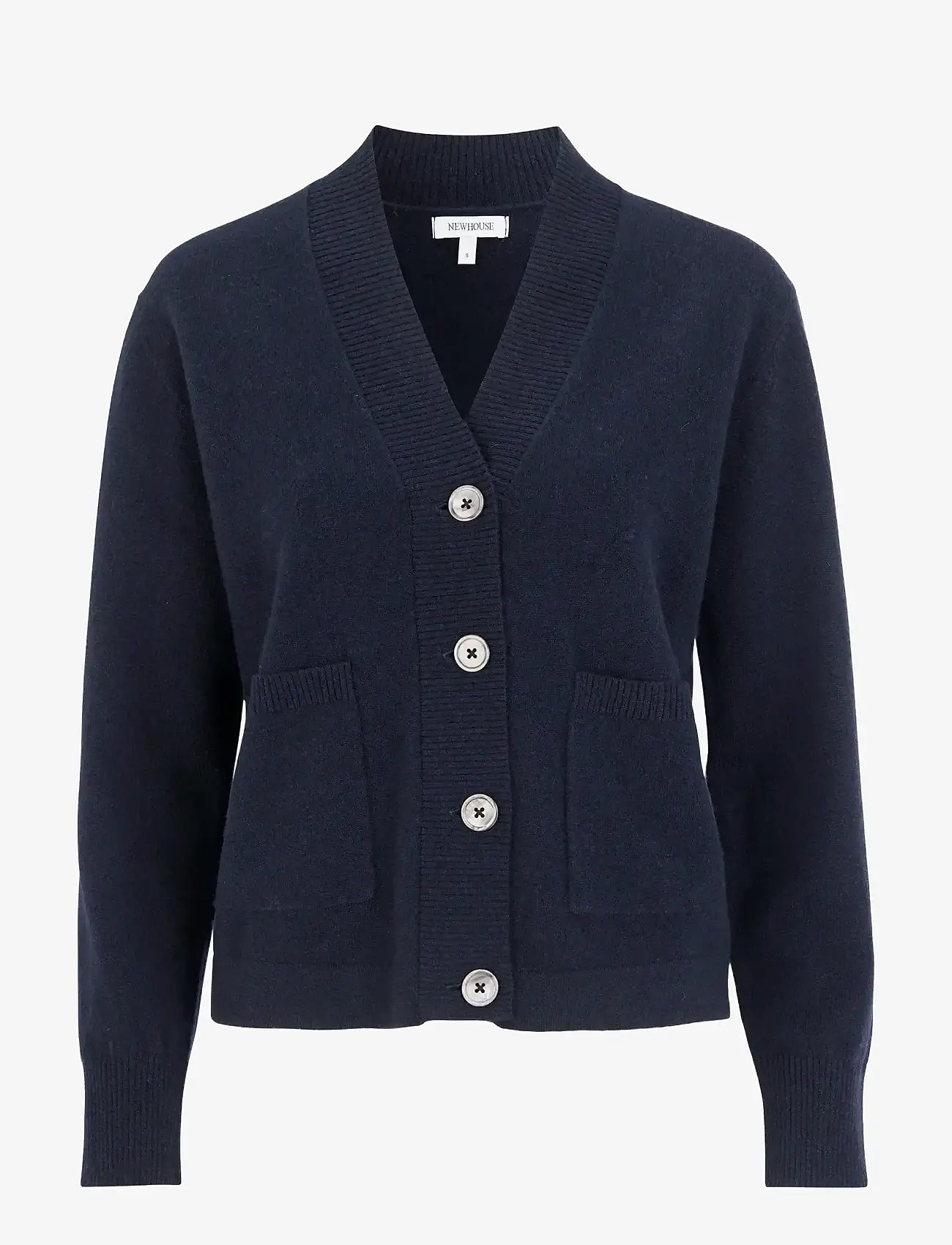 Newhouse - Mathilda Lambswool Cardigan - cardigans - navy - 1