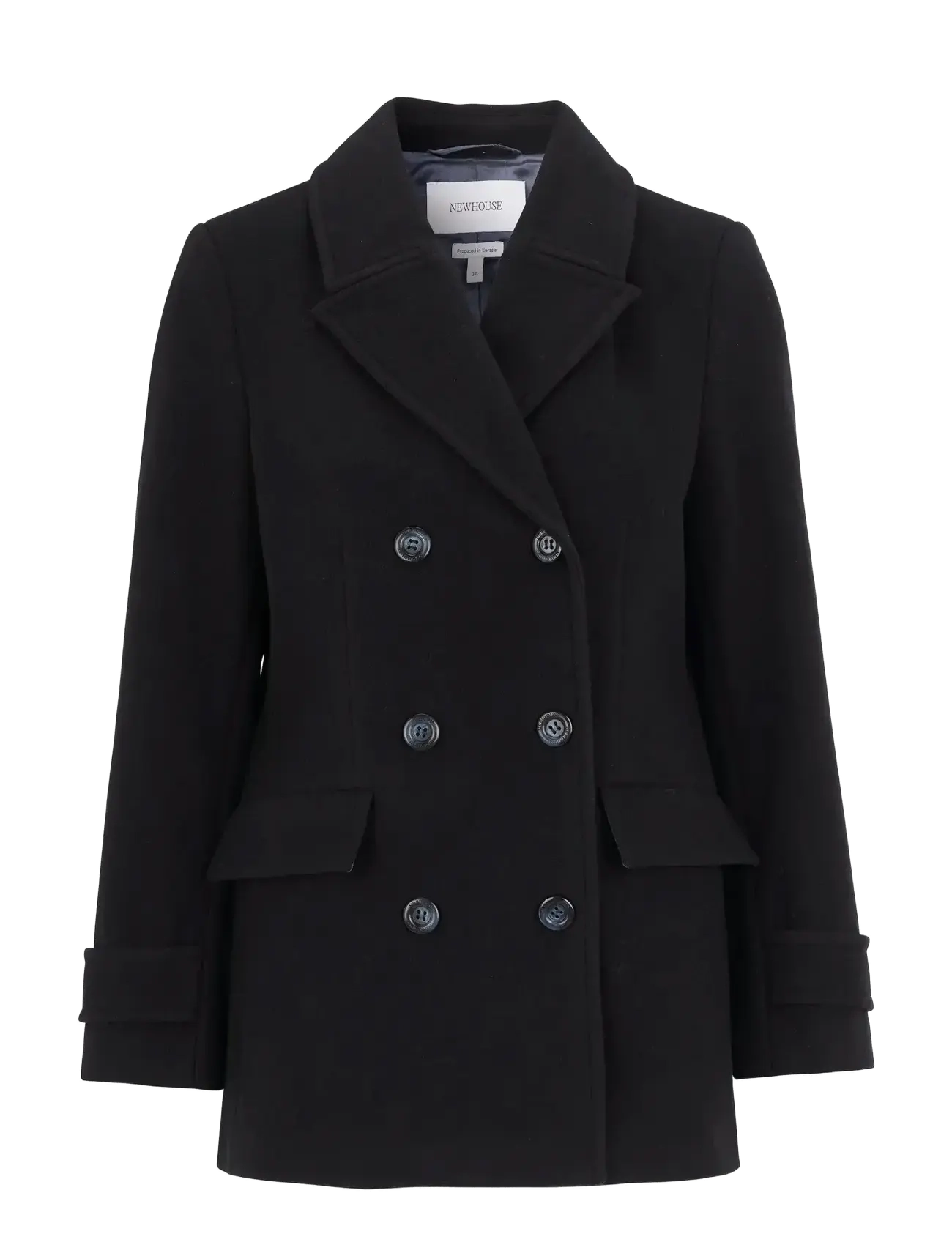 NEWHOUSE Elin Pea Mantel Navy - 34 - Damen