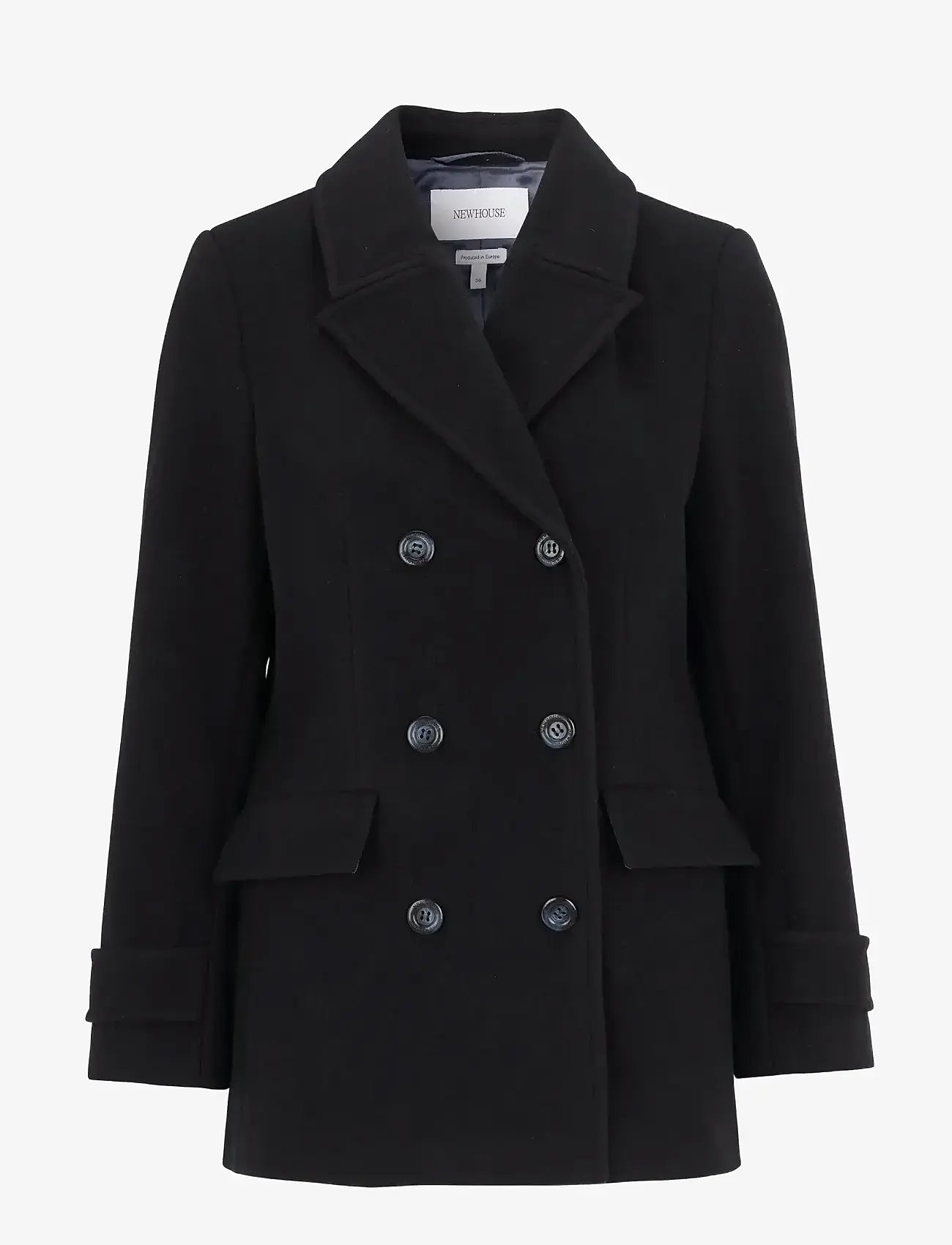 Newhouse - Elin Pea Coat - ulljackor - navy - 1