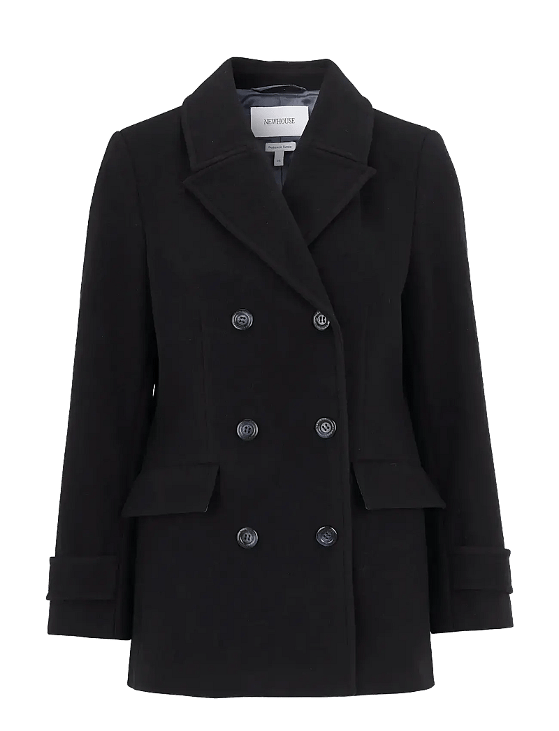 Newhouse - Elin Pea Coat - ulljackor - navy - 1